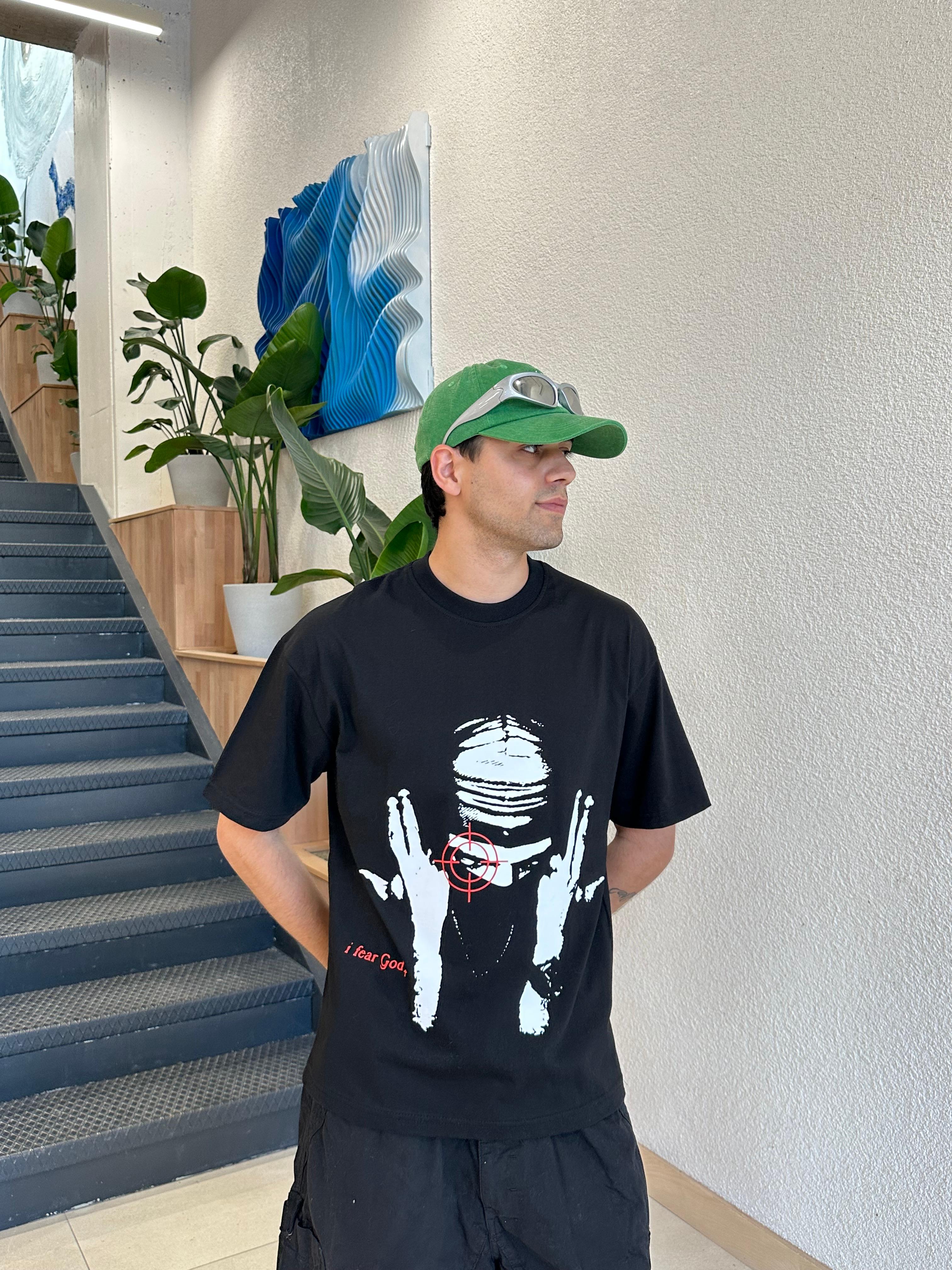 I Fear God Baskılı Oversize Tişört