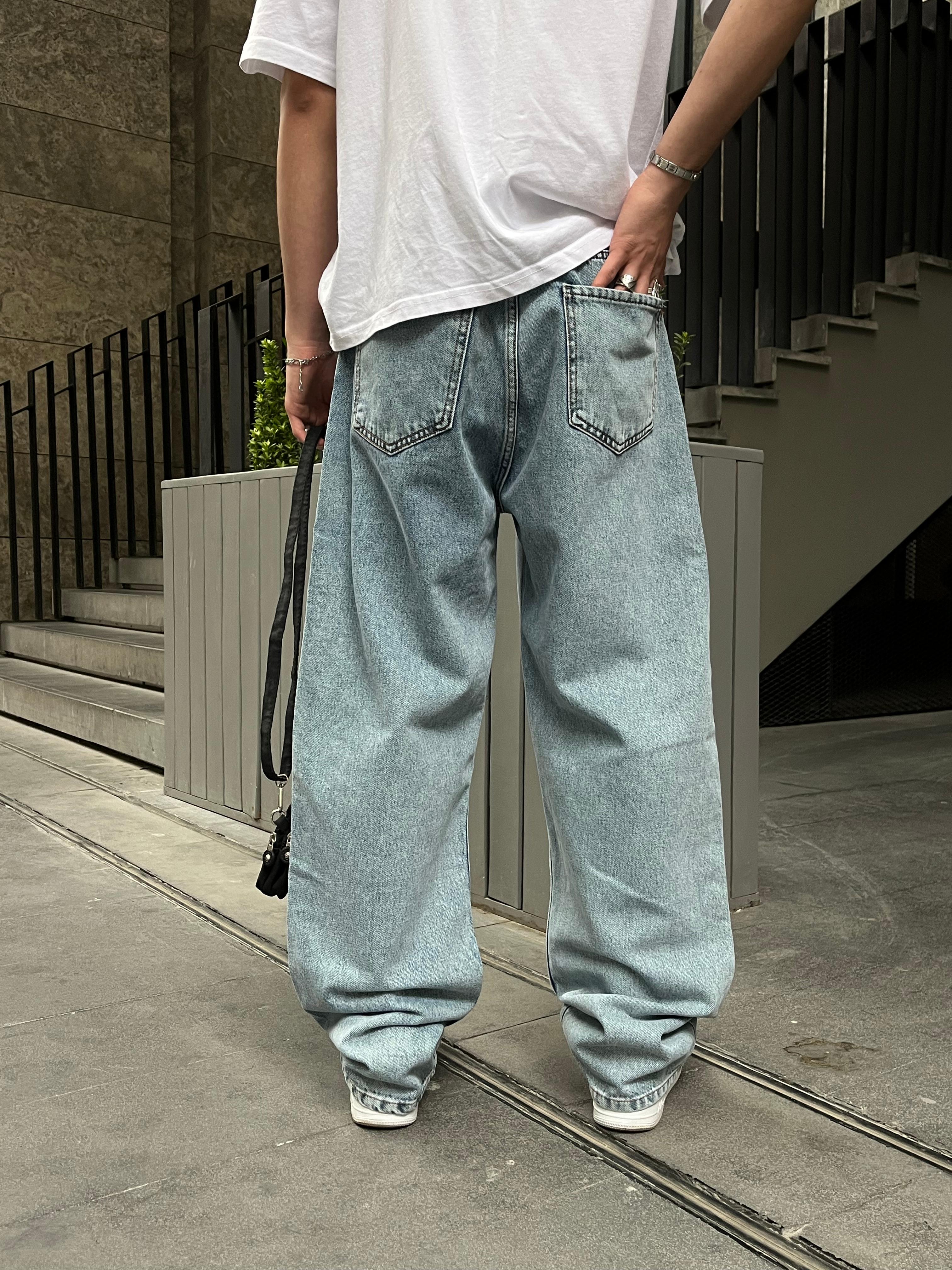Costa Buz Mavi Baggy Pantolon