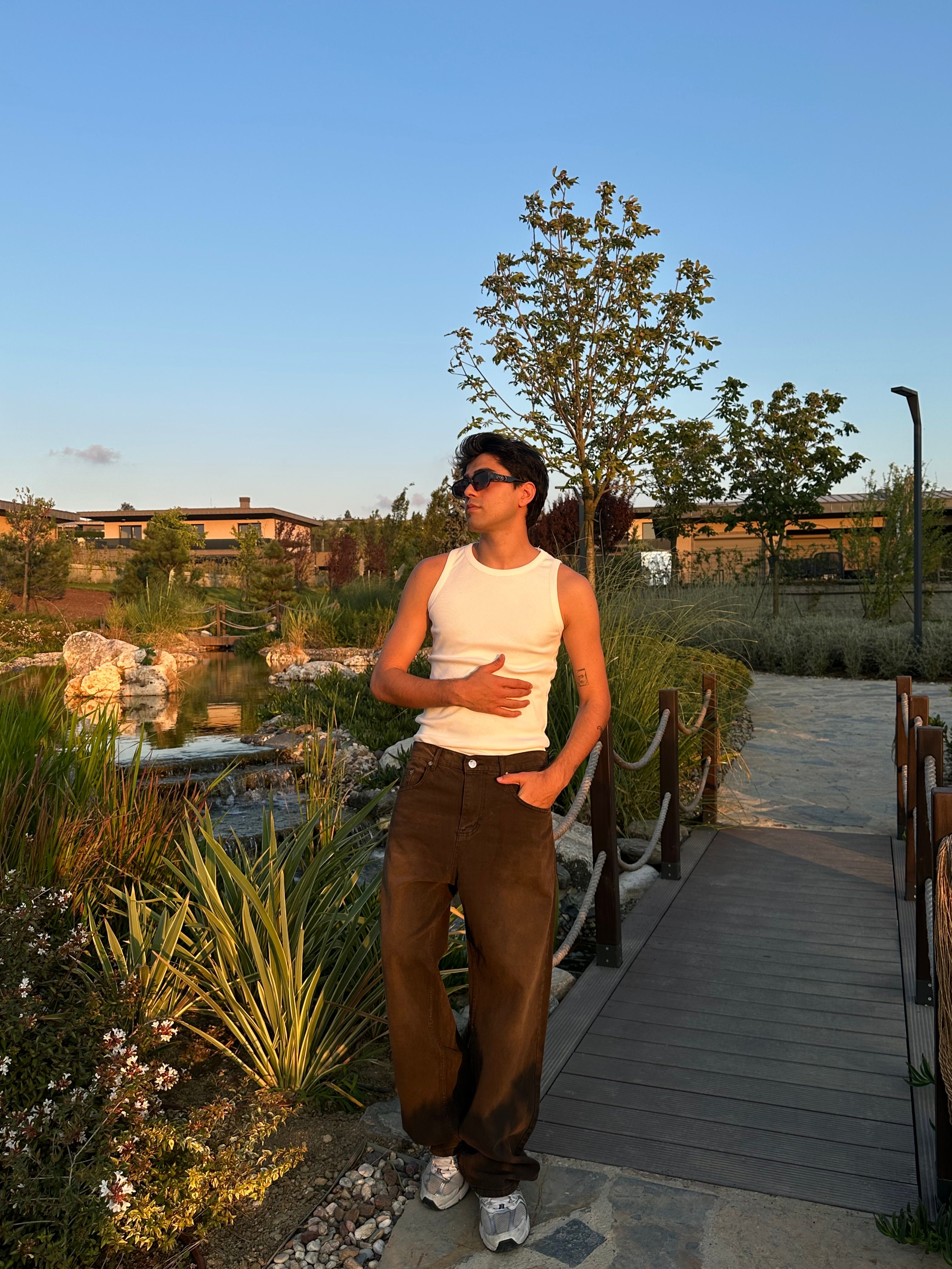 Beyaz Premium Tank Top Atlet - Beyaz