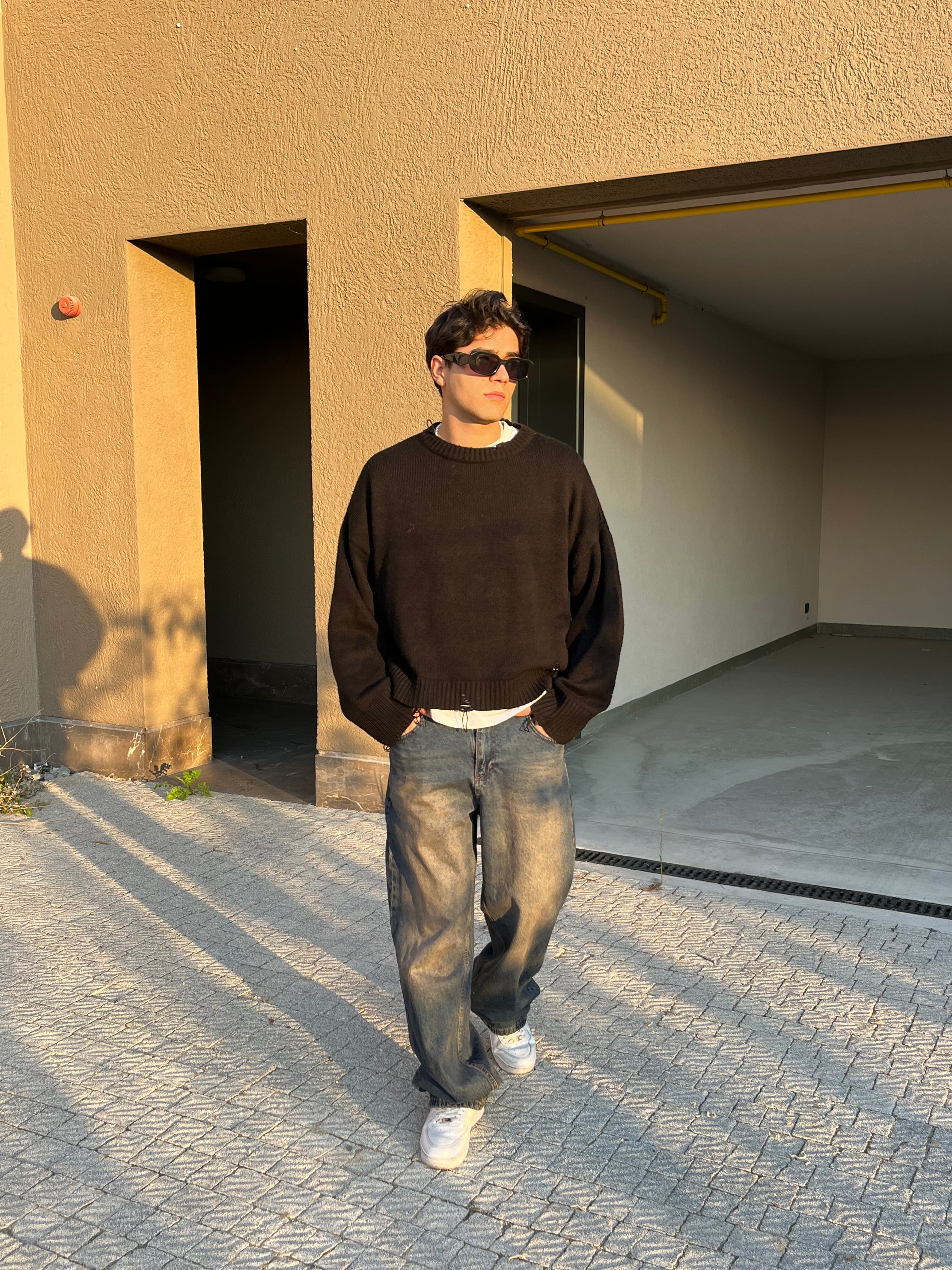 Acid Wash Baggy Pantolon