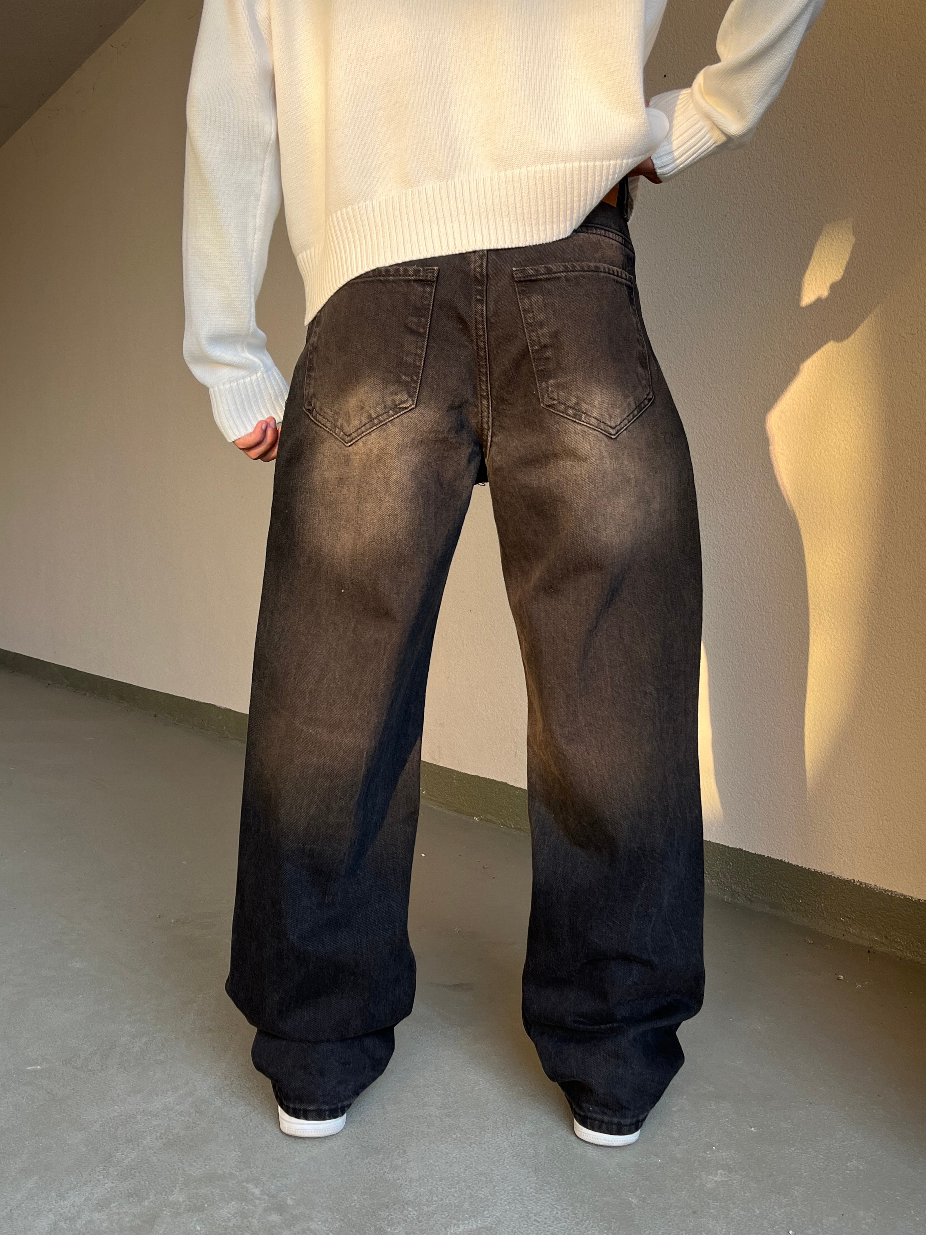 Kahve Tint Baggy Pantolon