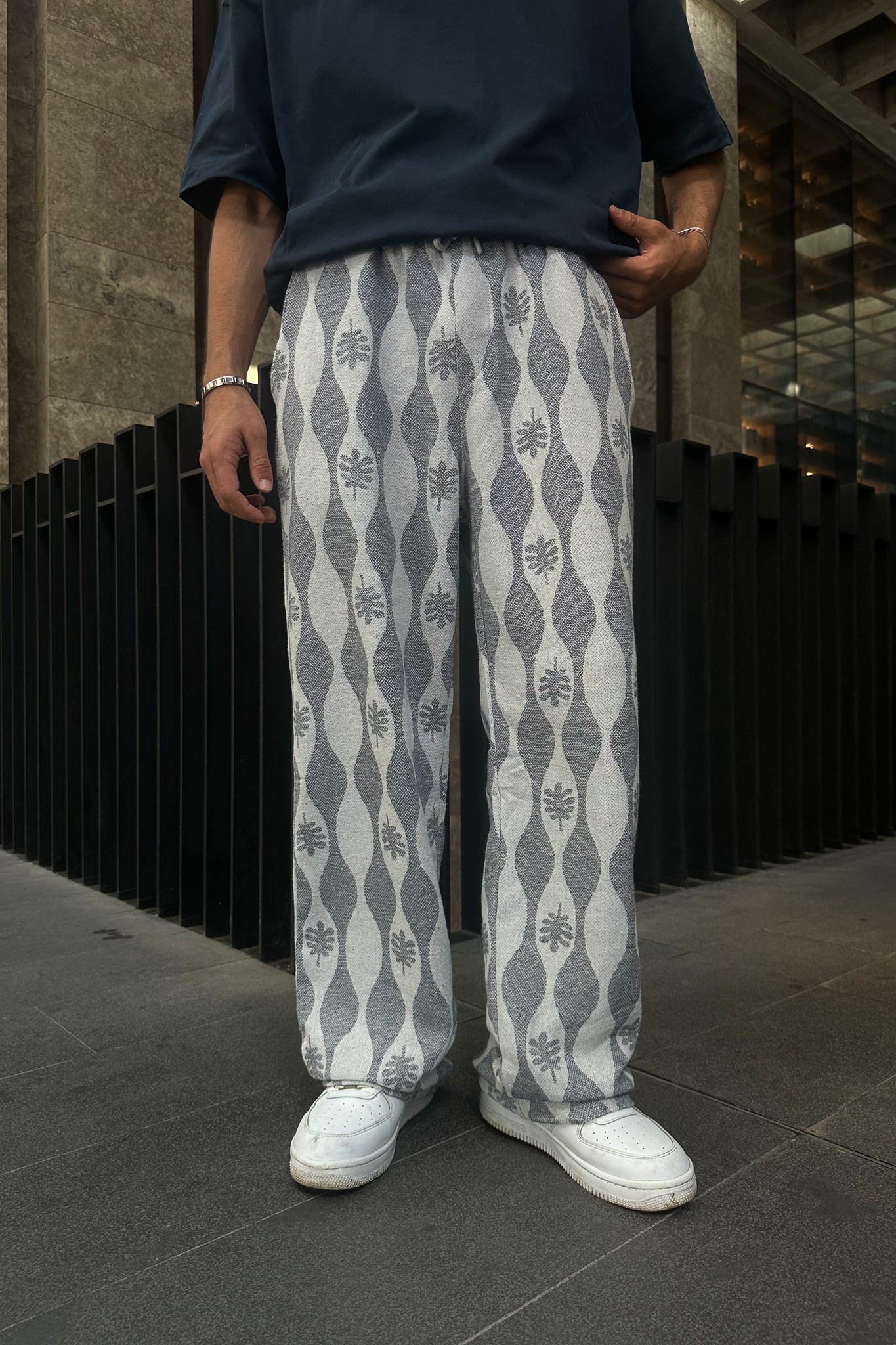 Ethnic Navy Blue Pants