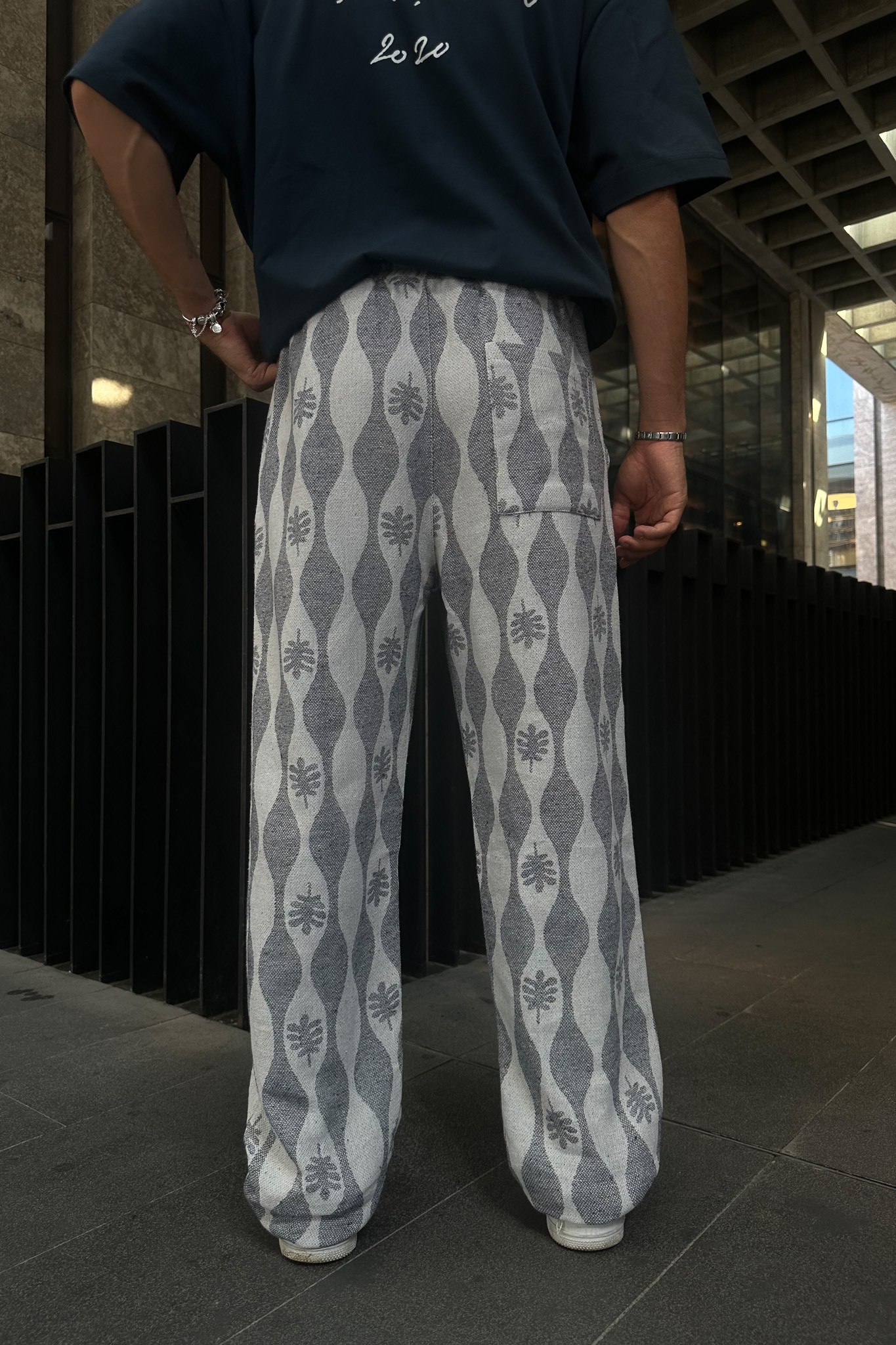 Ethnic Navy Blue Pants