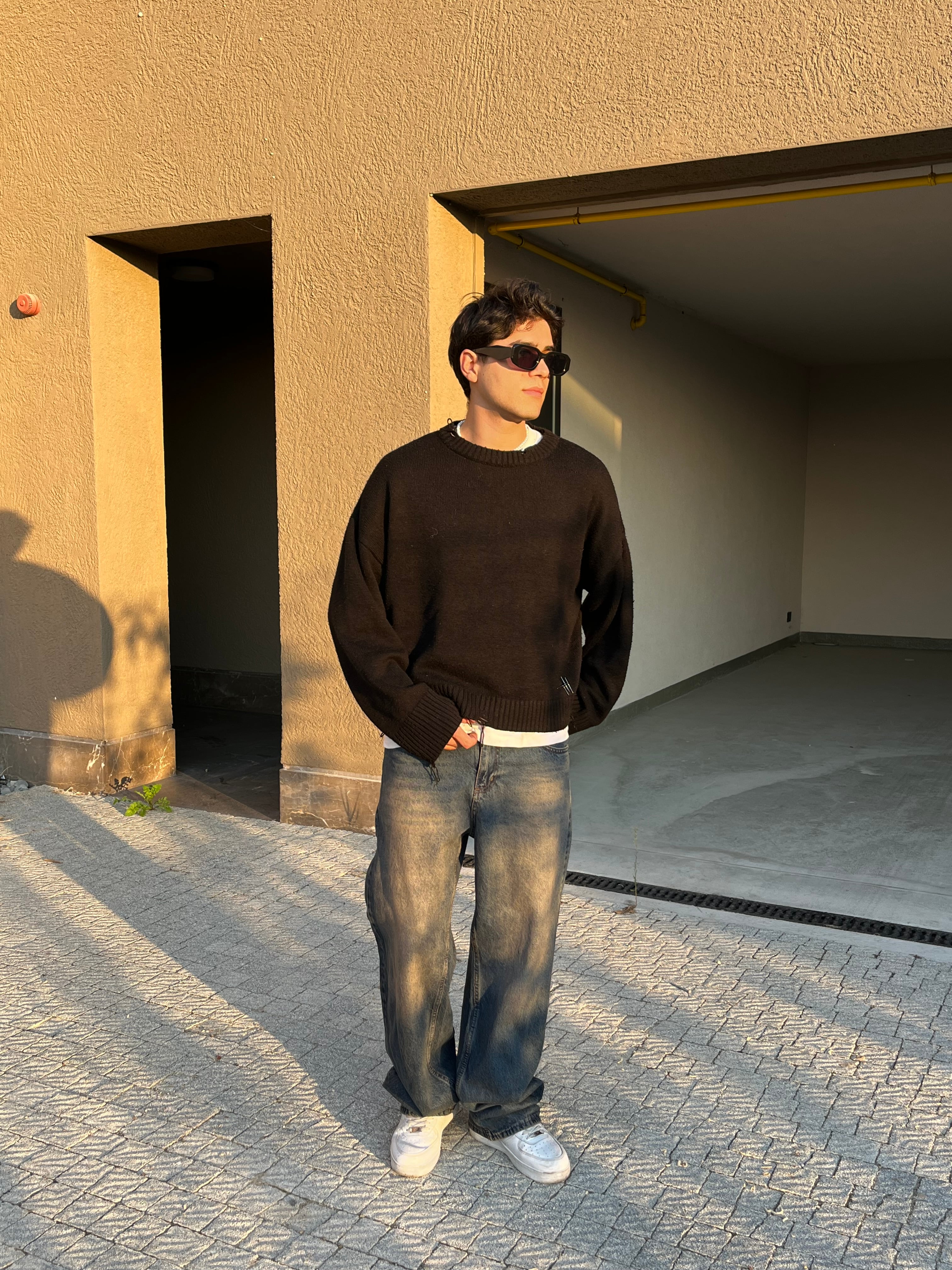 Acid Wash Baggy Pantolon