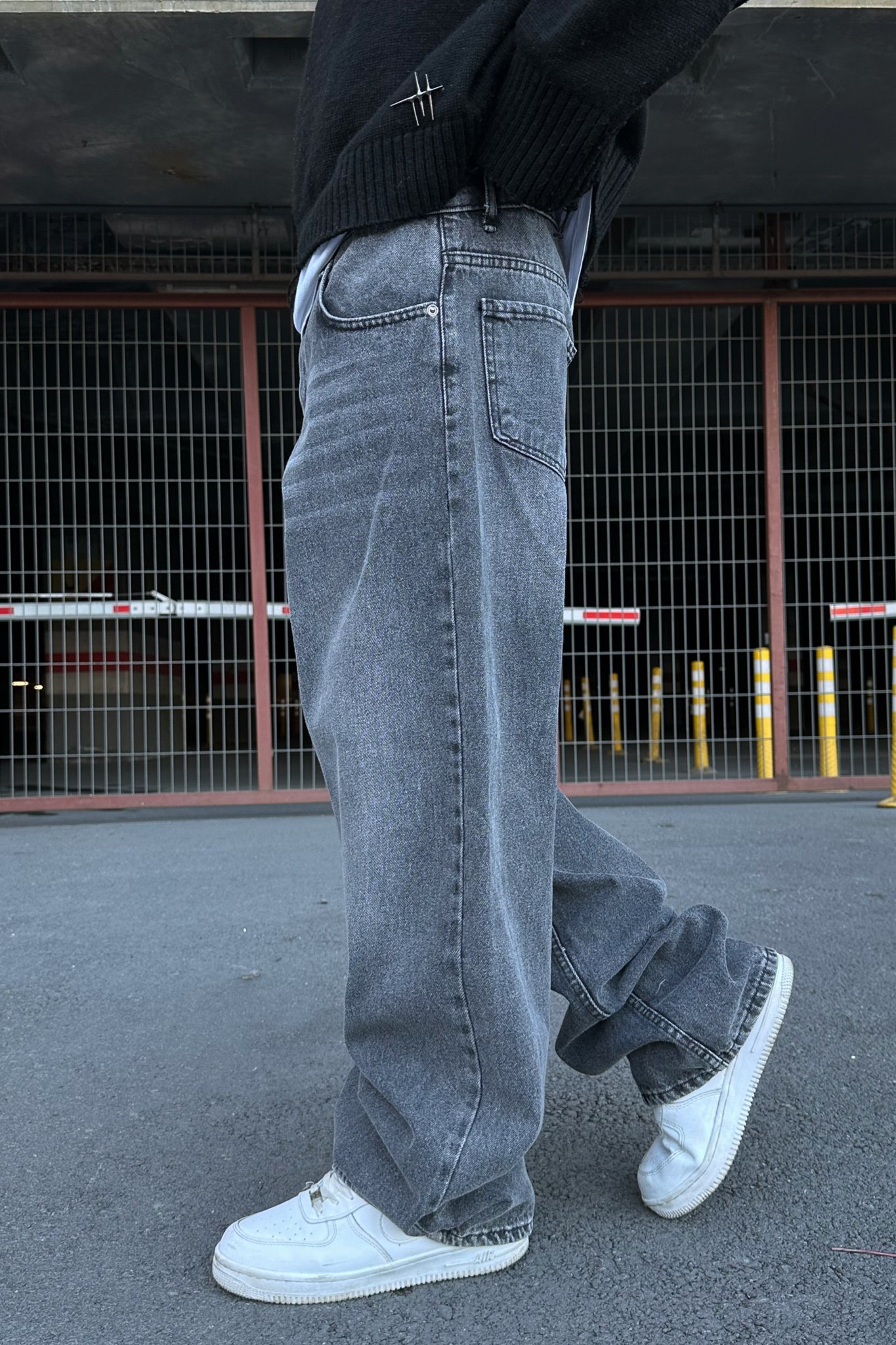 Grey Washed Denim