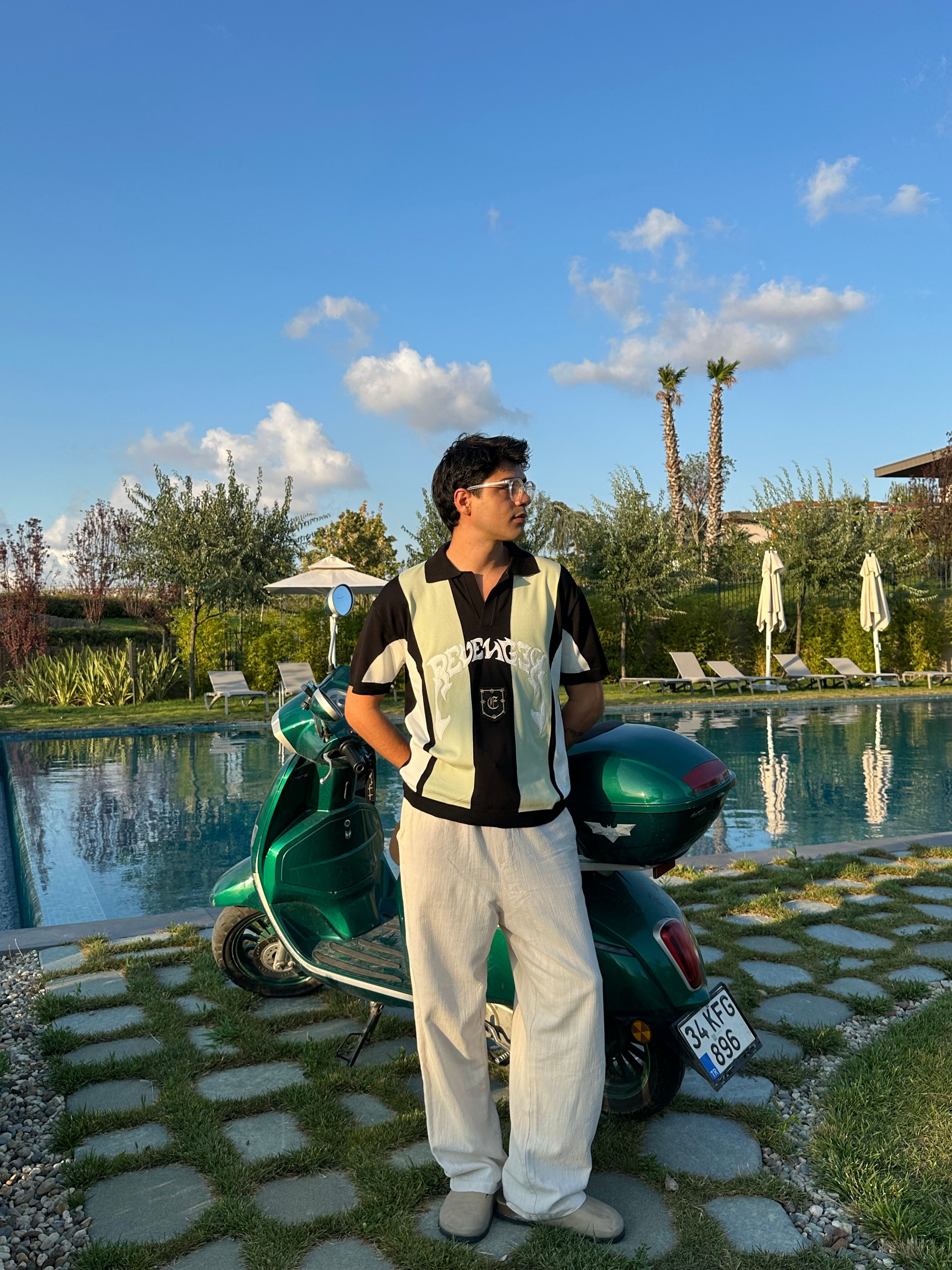 Revenger Boxy Fit Polo Yaka Triko Premium Tişört