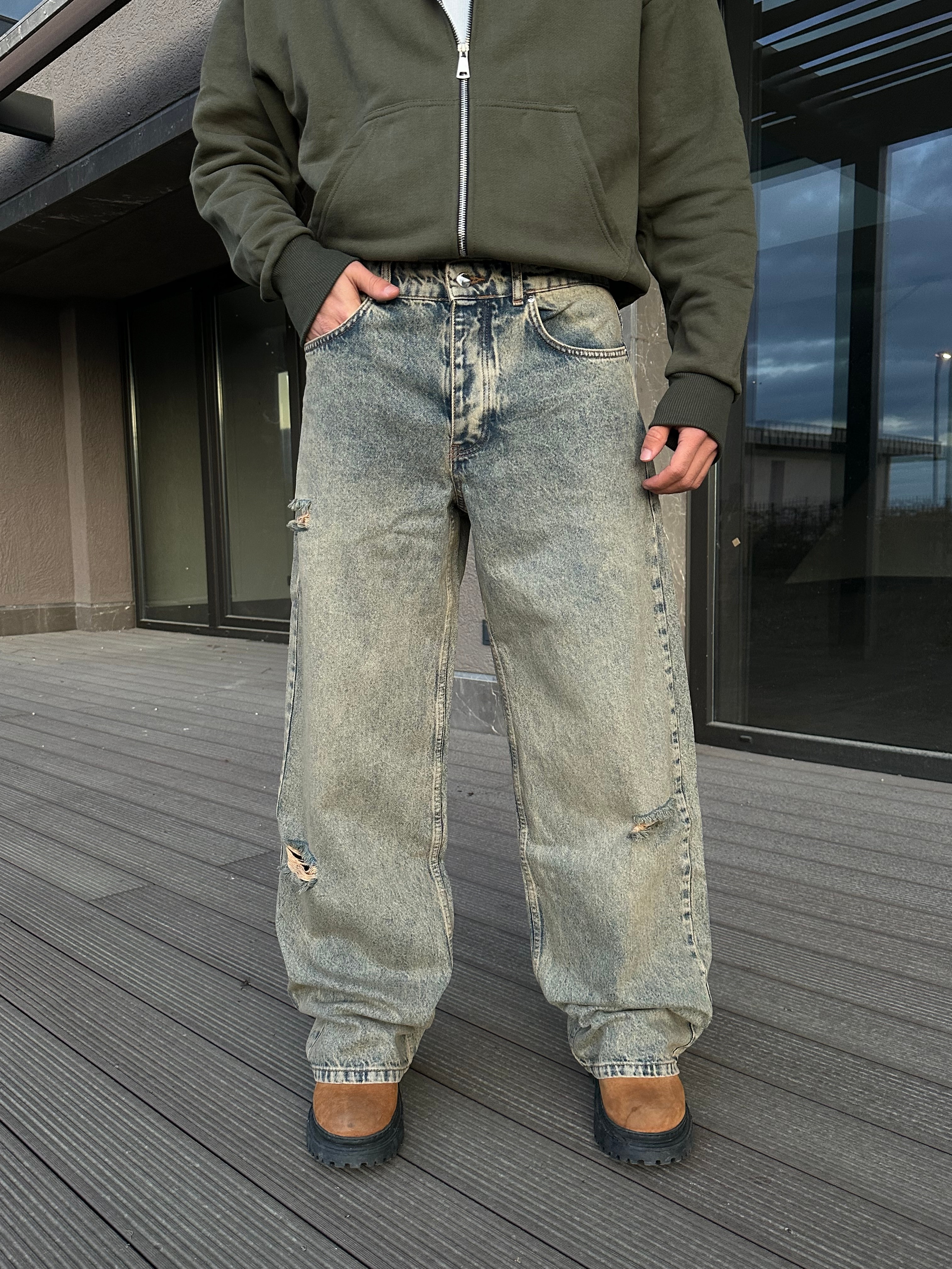 'C A' Premium Eskitme Baggy Pantolon 