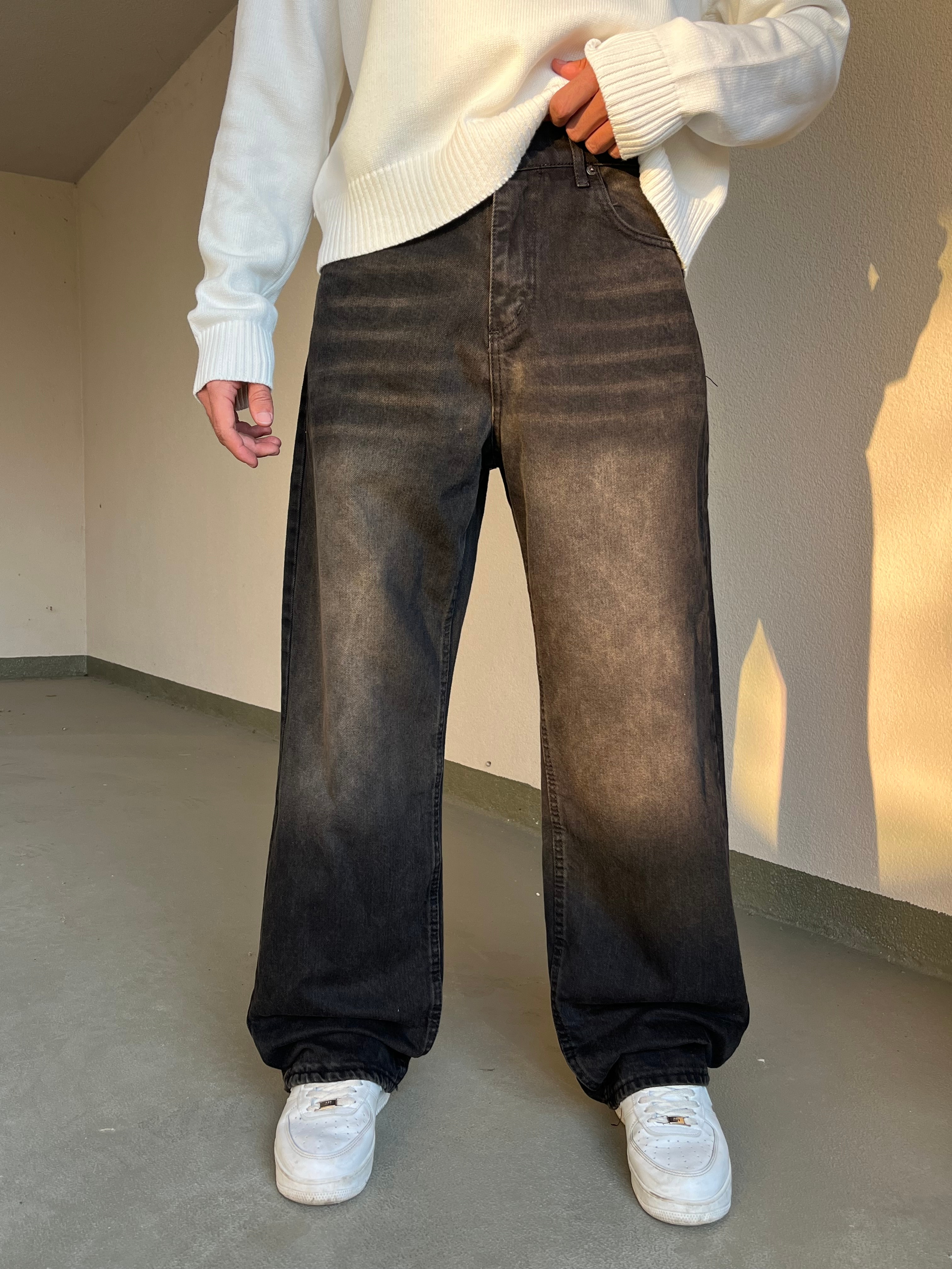 Kahve Tint Baggy Pantolon