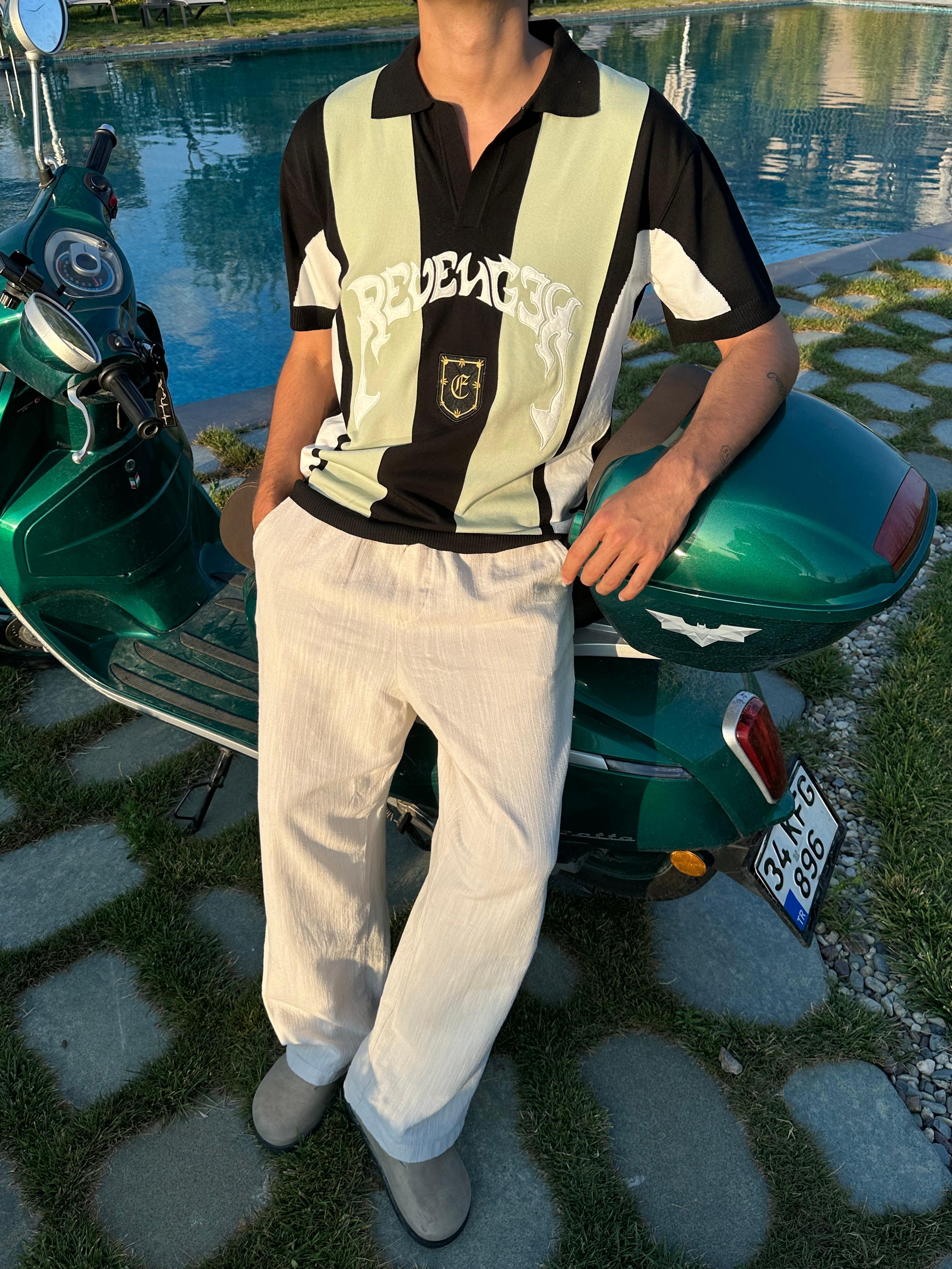 Revenger Boxy Fit Polo Yaka Triko Premium Tişört