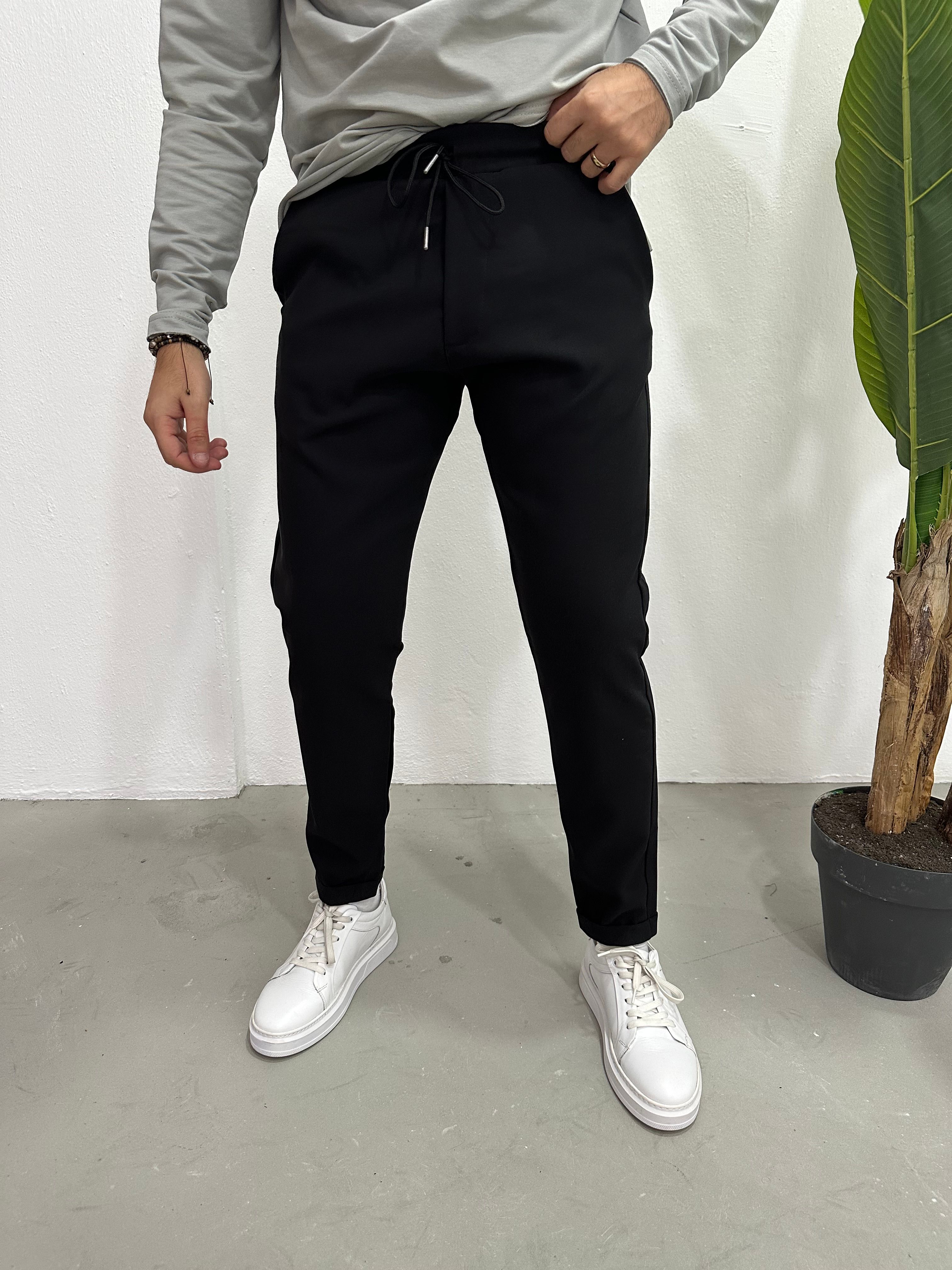 Basic Jogger Pantolon - siyah