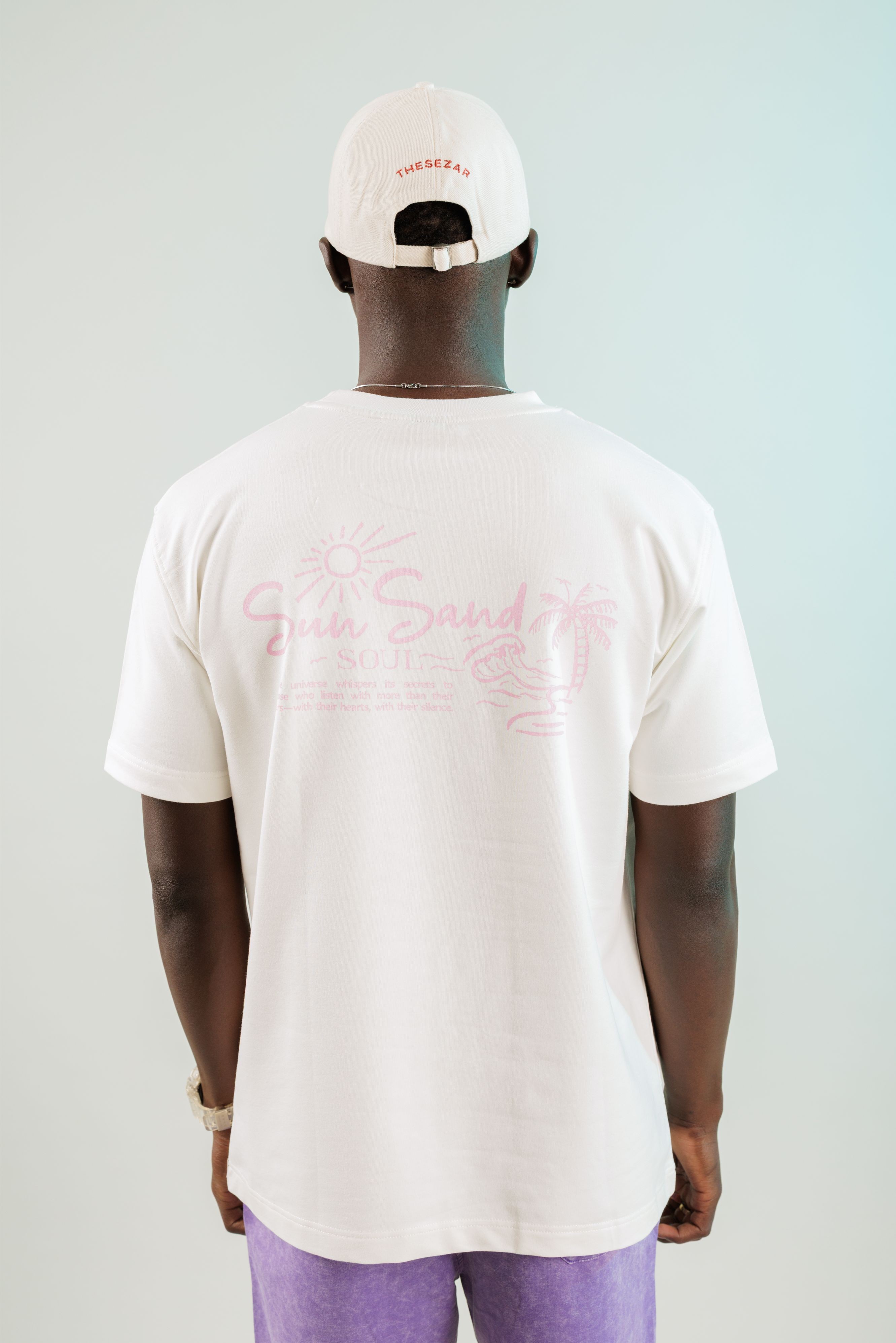 Sun Sand Soul Ekru Oversize Tshirt