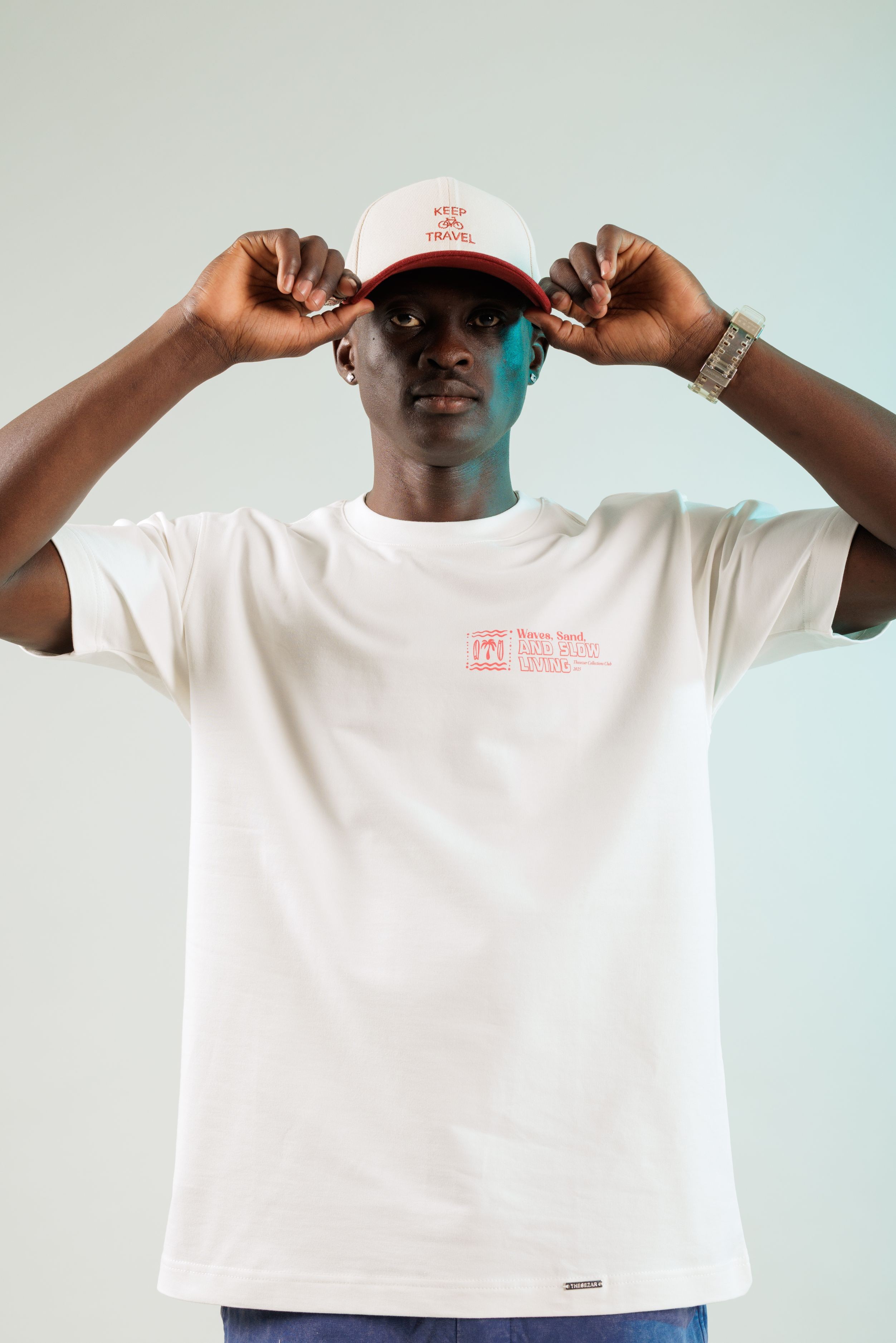 Waves and Sand Ekru Oversize Tshirt