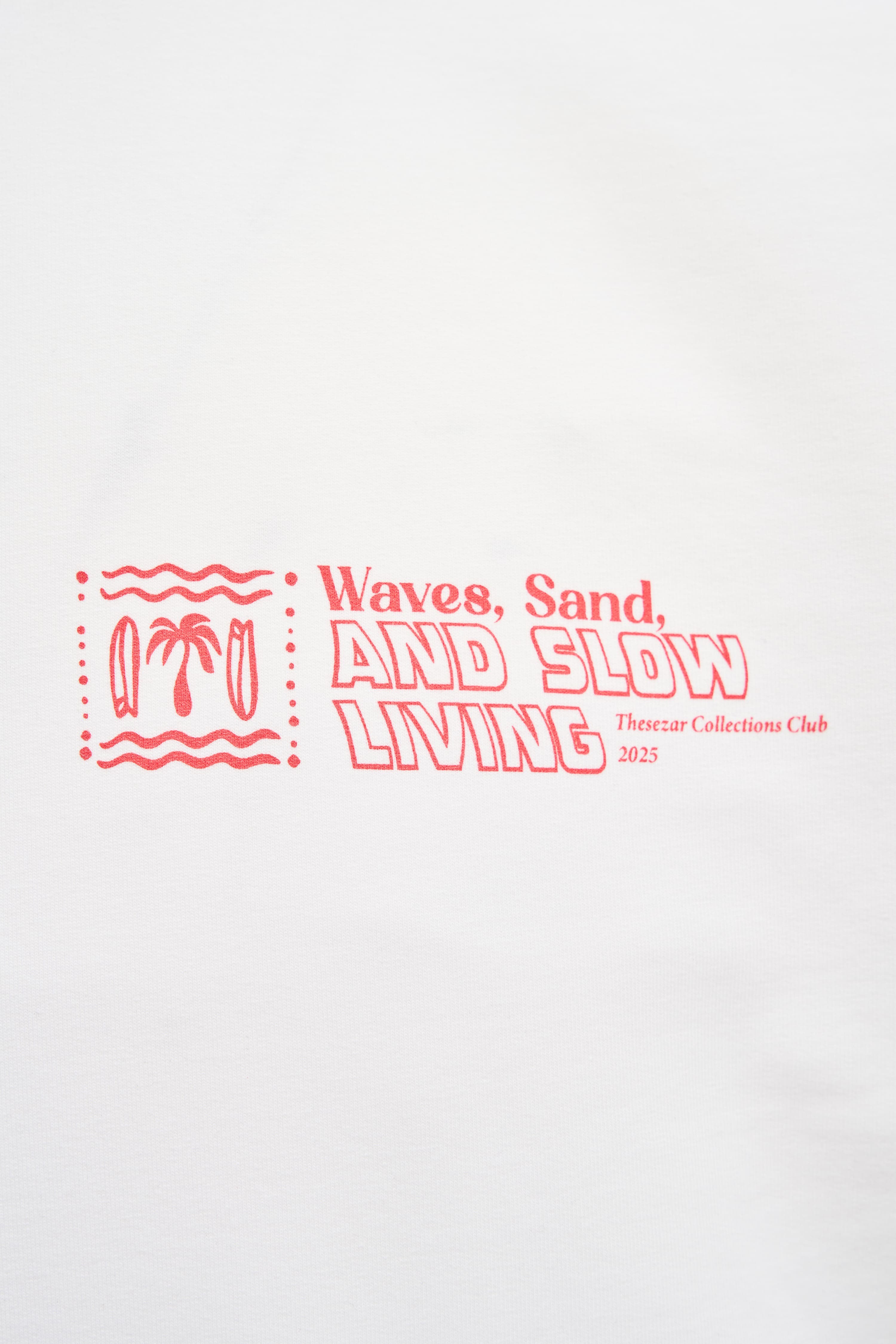Waves and Sand Ekru Oversize Tshirt