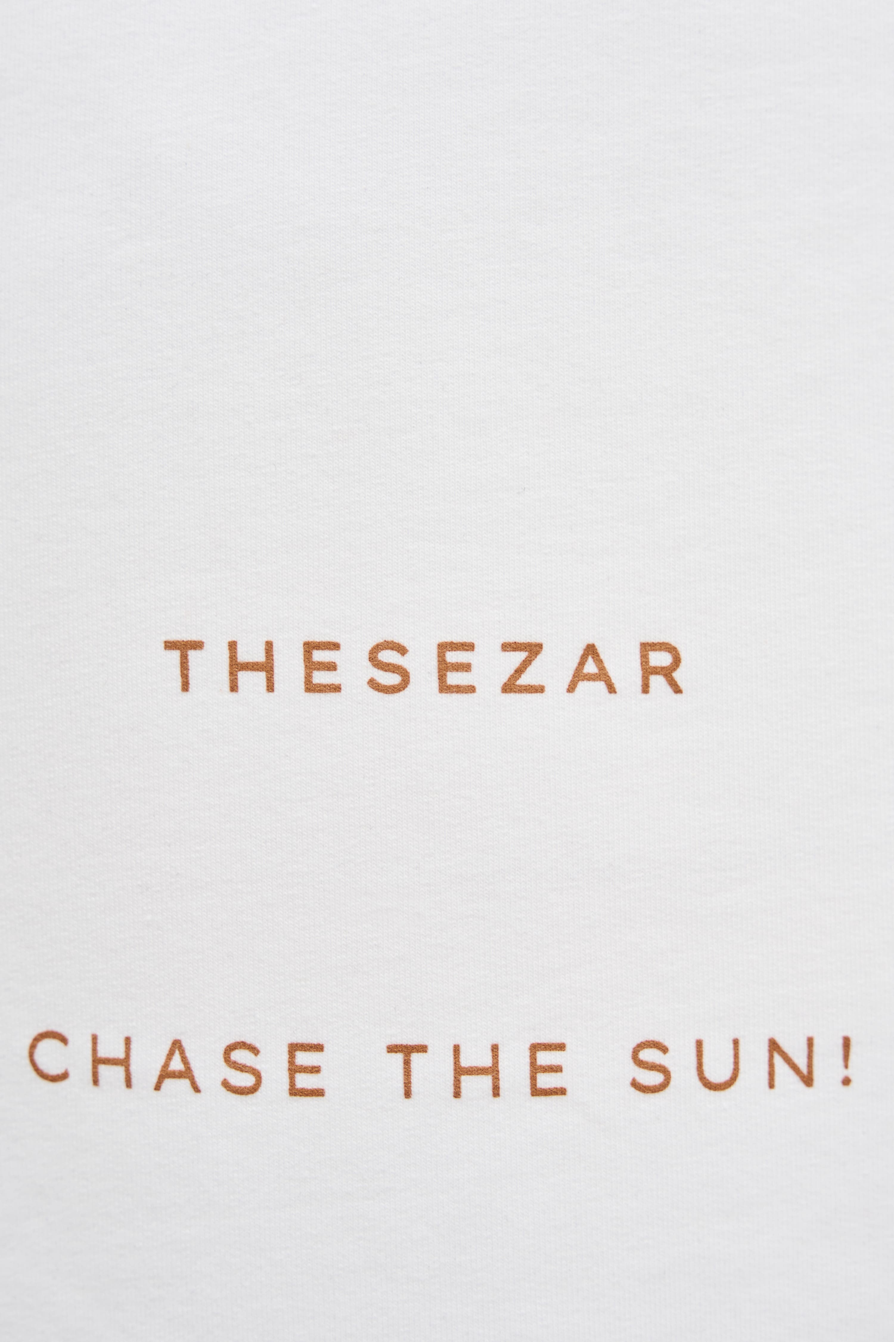 Chase The Sun Ekru Oversize Tshirt
