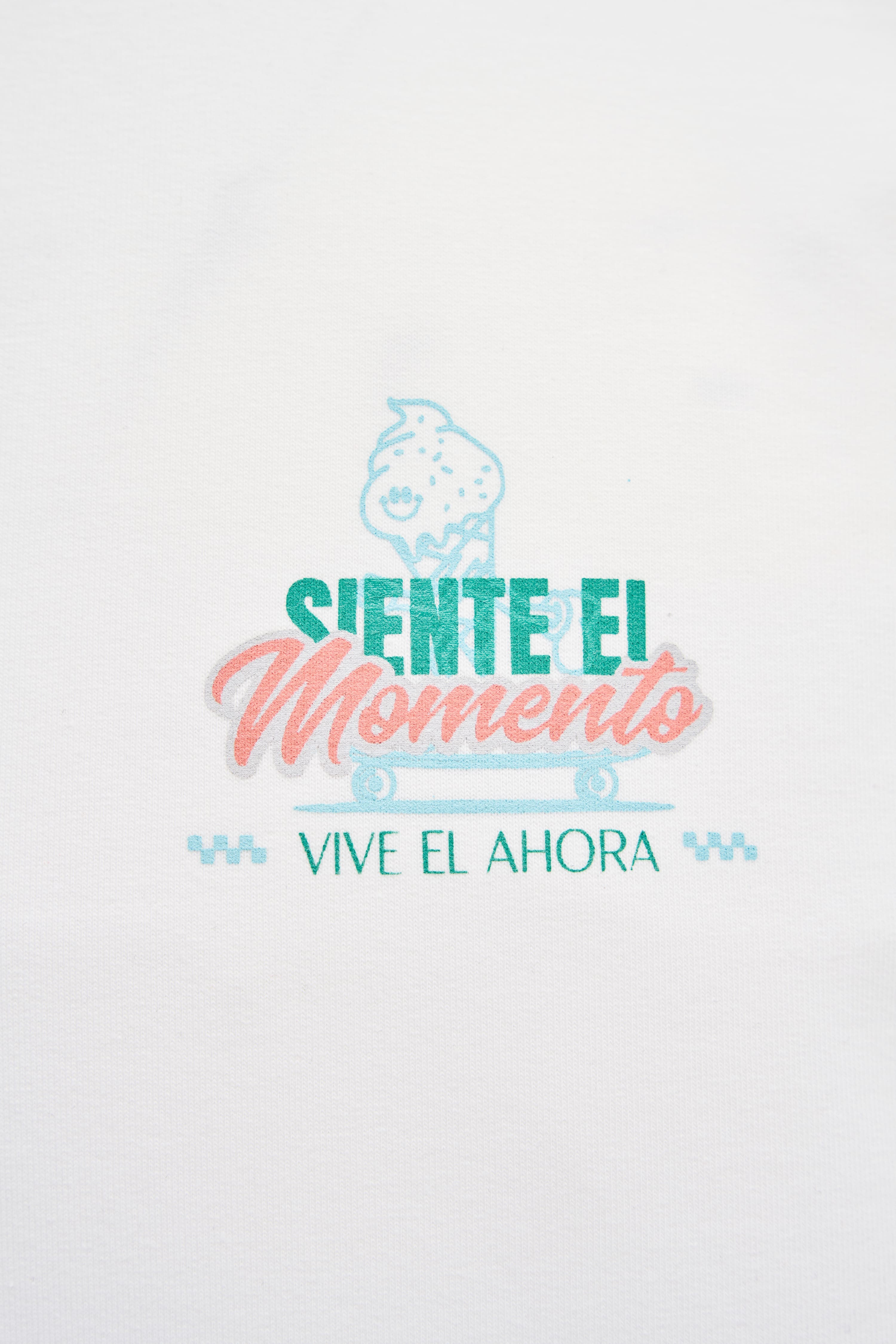 Siente El Momento Ekru Oversize Tshirt