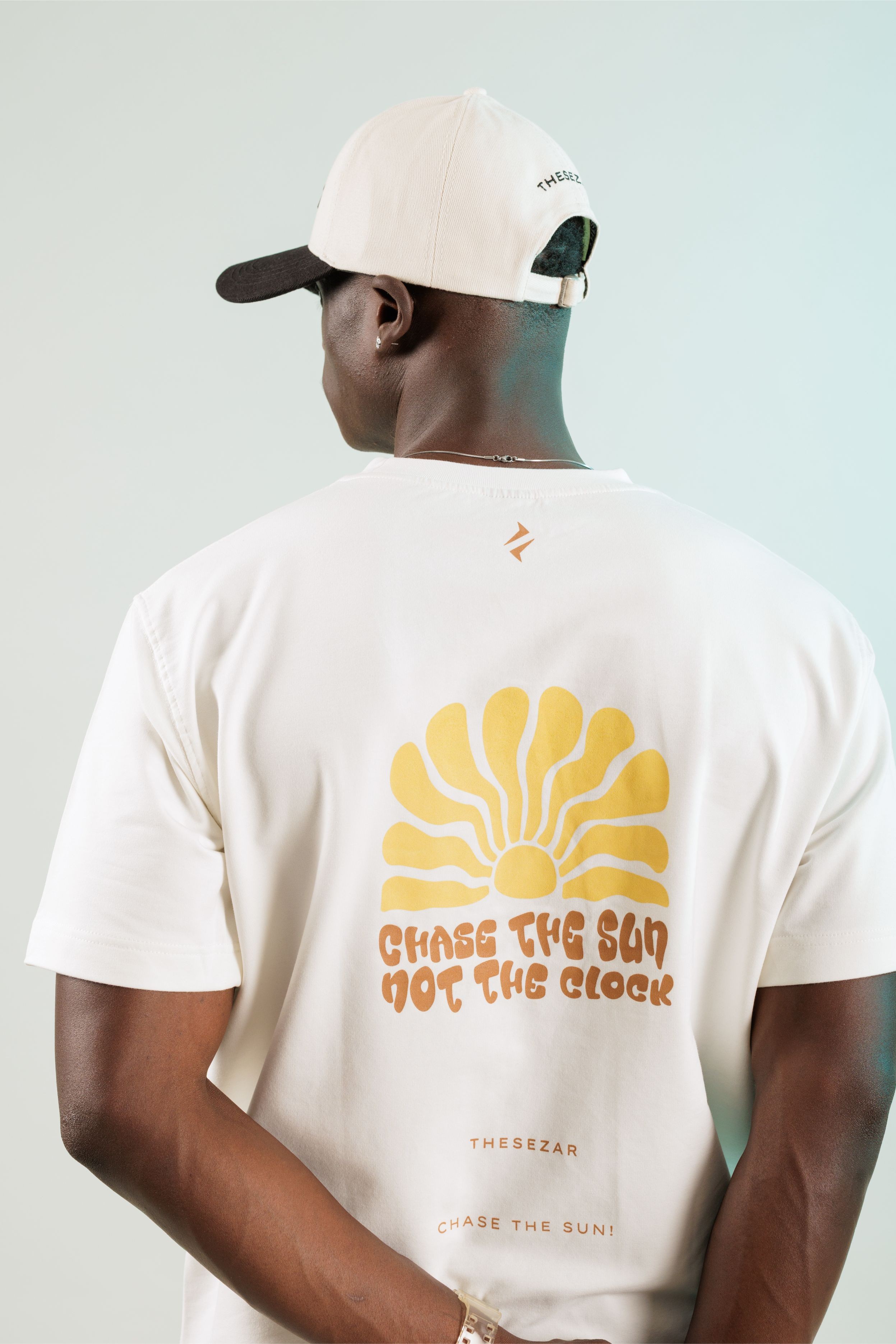 Chase The Sun Ekru Oversize Tshirt