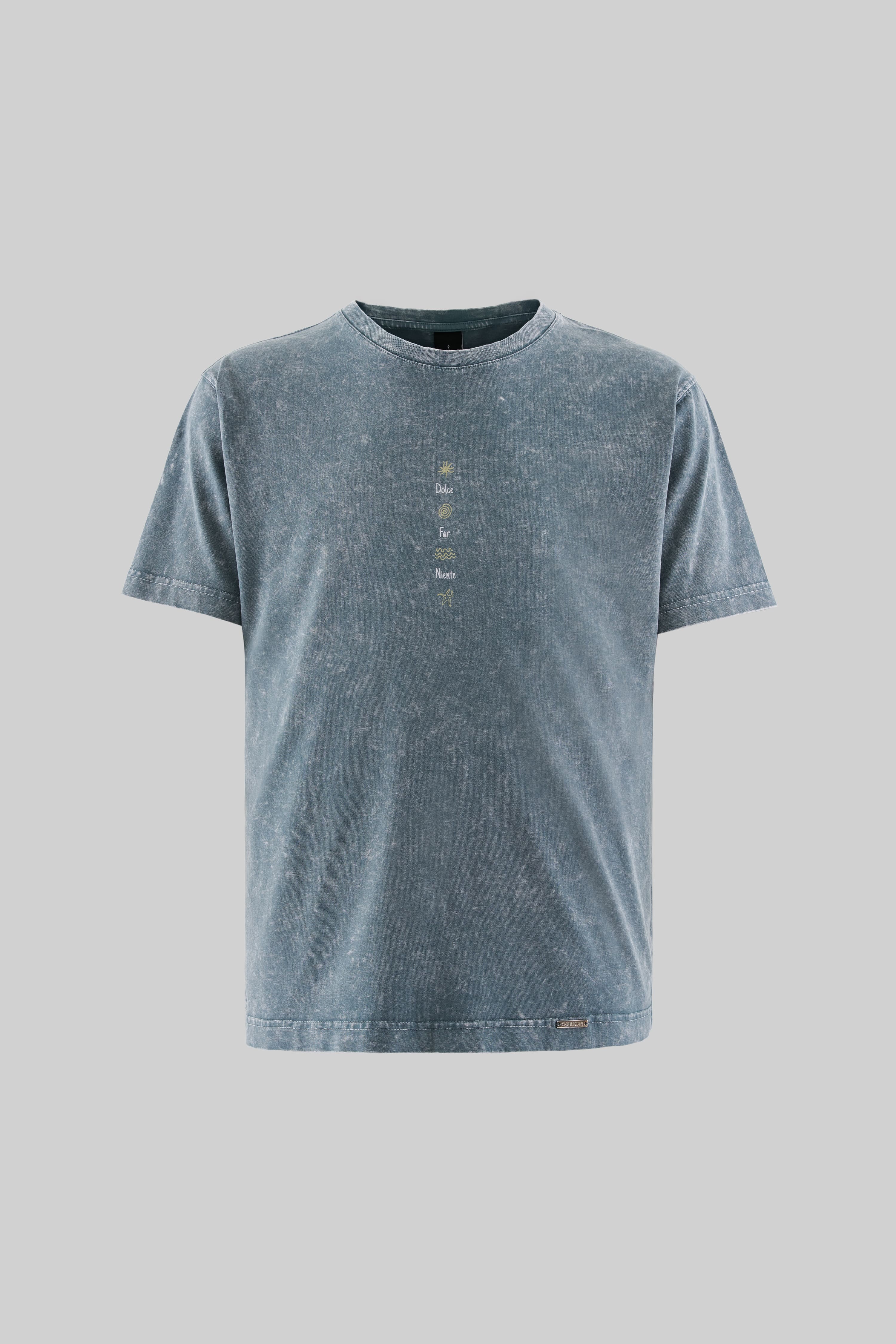 Dolce Far Niente Antrasit Yıkamalı Oversize Tshirt