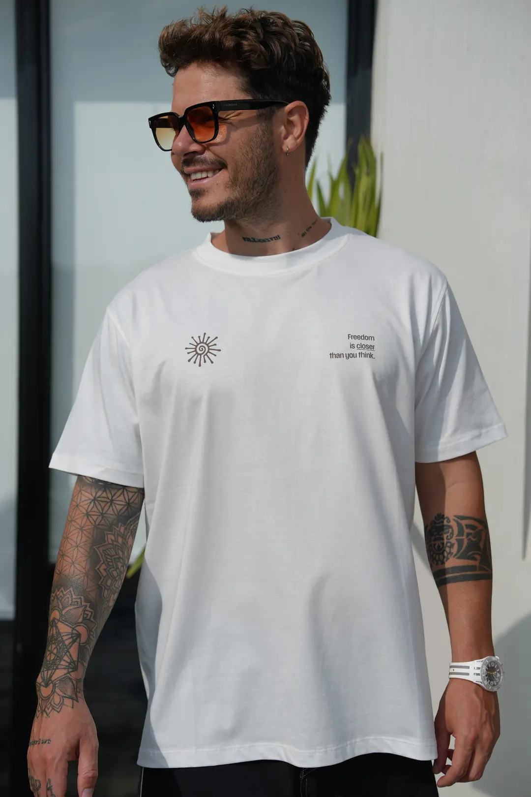 Tayland Ekru Kahve Tshirt