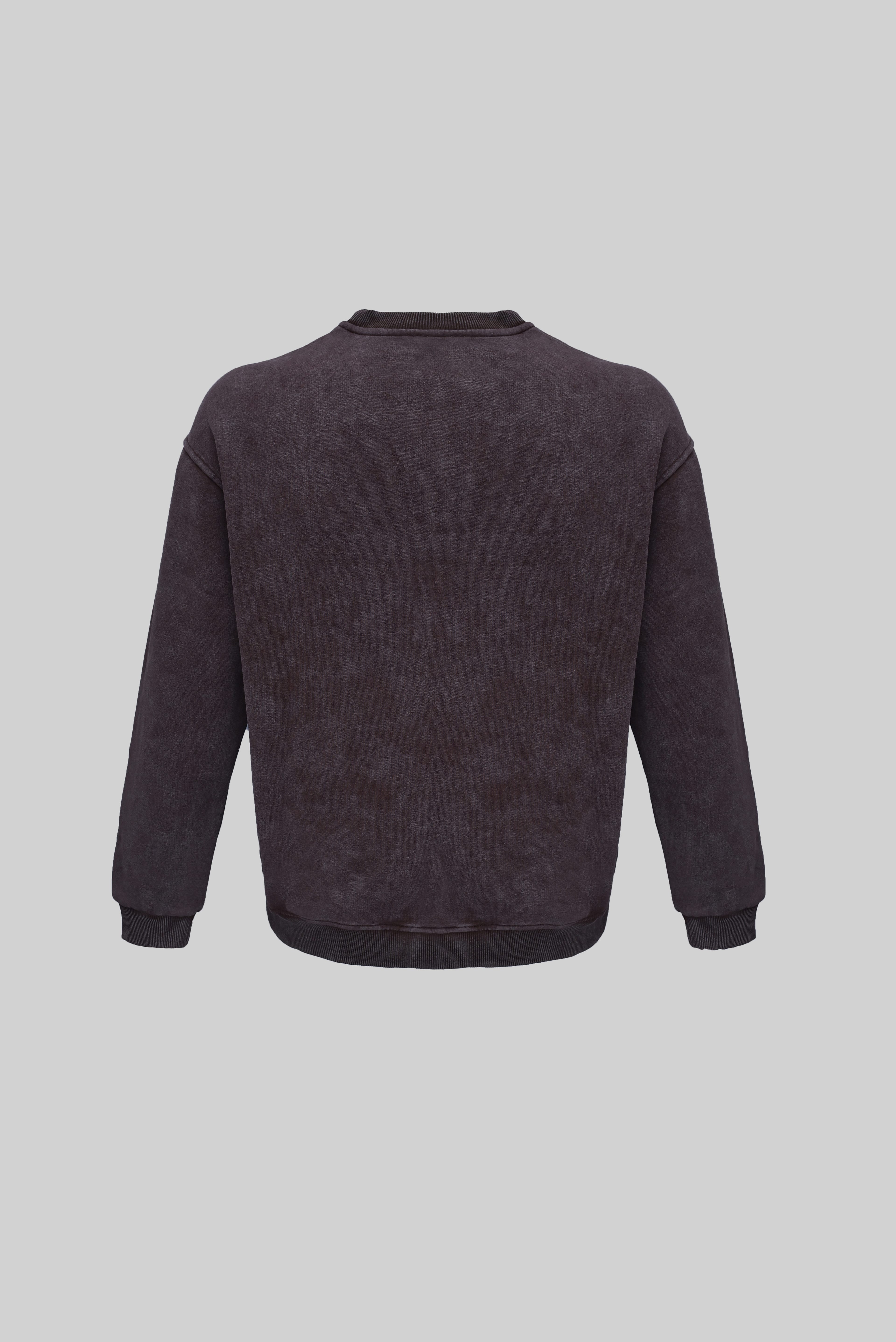Coffee Basic Yıkamalı Sweatshirt