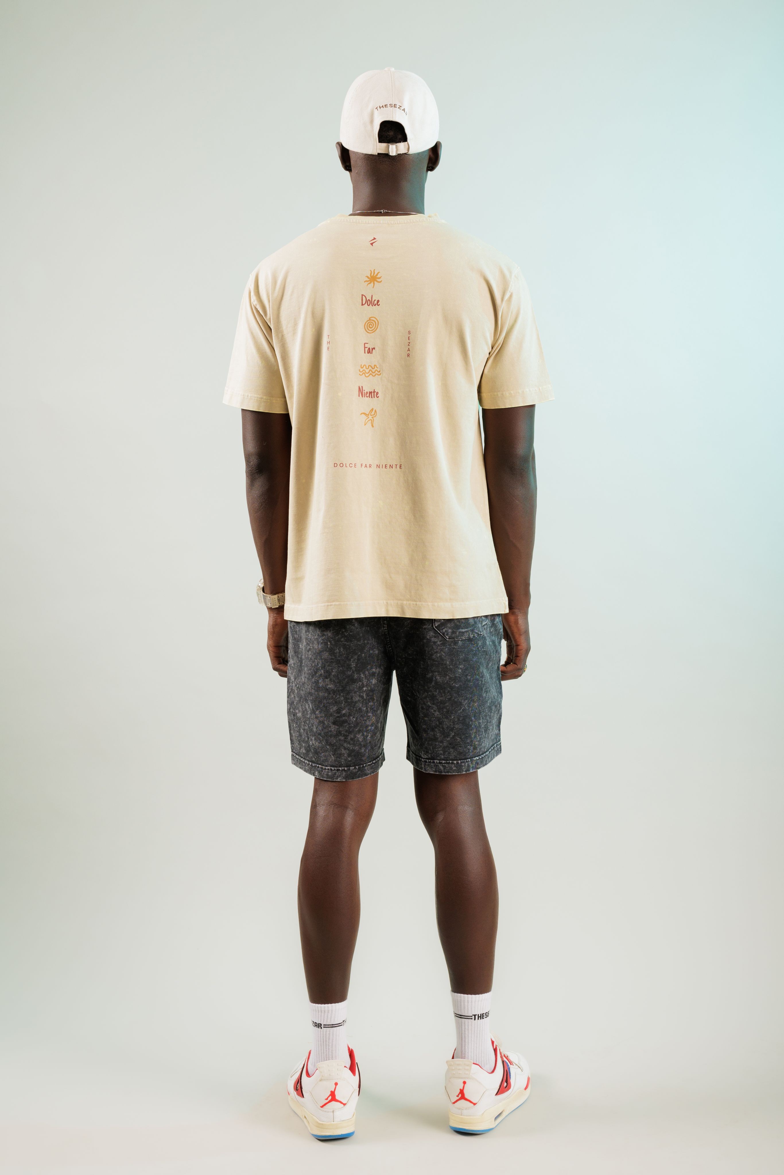Dolce Far Niente Soft Bej Yıkamalı Oversize Tshirt