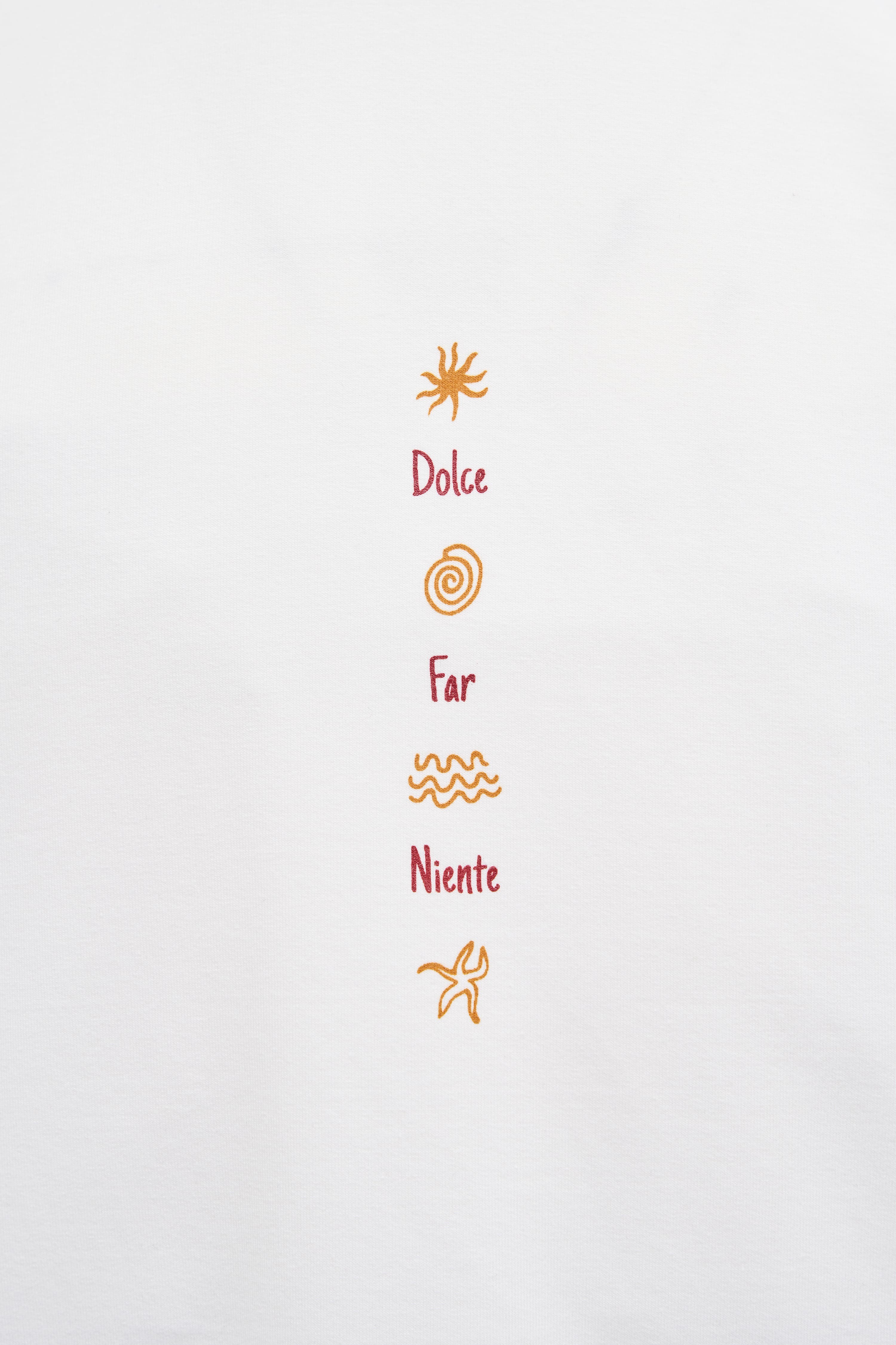 Dolce Far Niente Ekru Oversize Tshirt