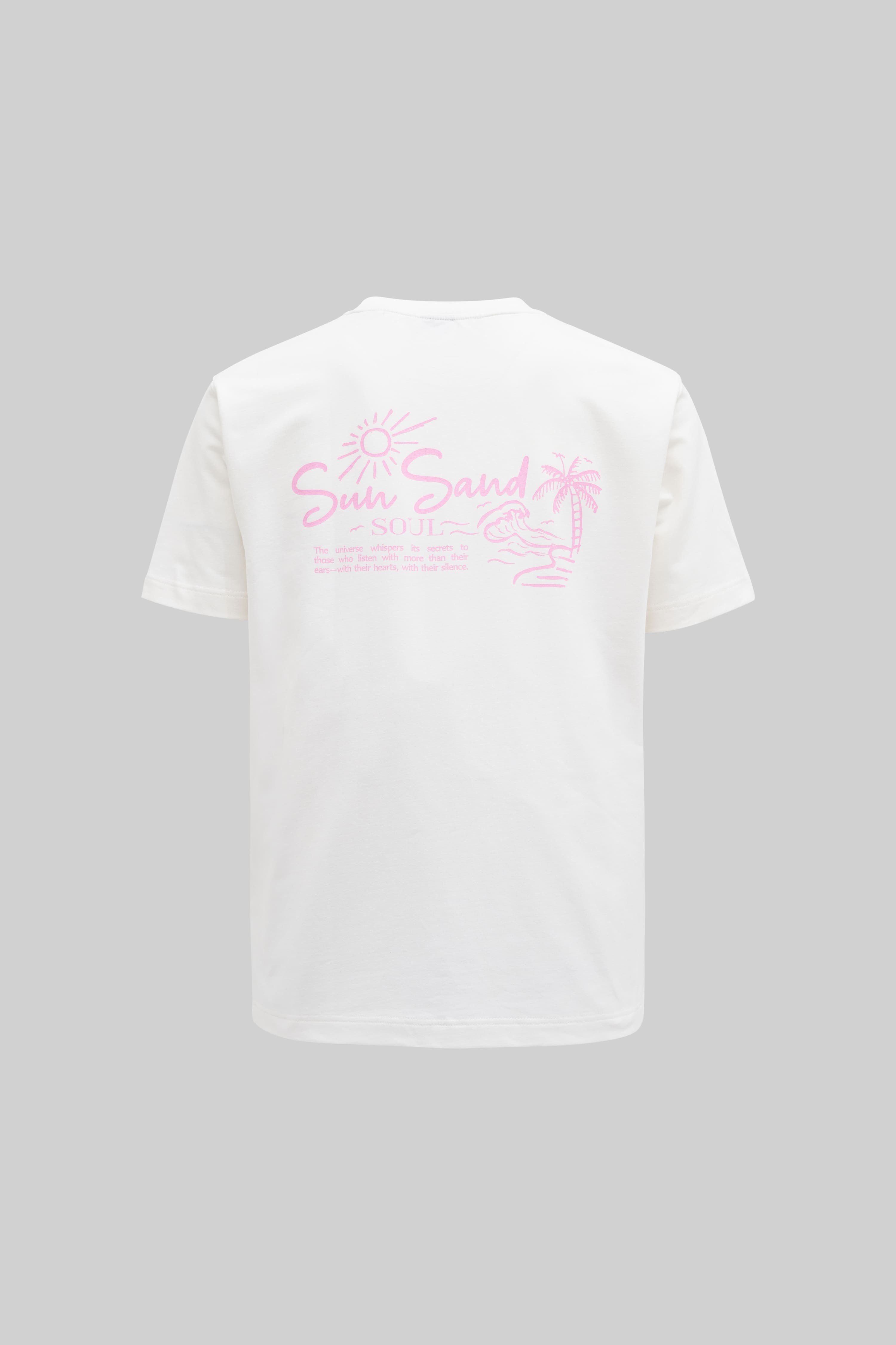 Sun Sand Soul Ekru Oversize Tshirt