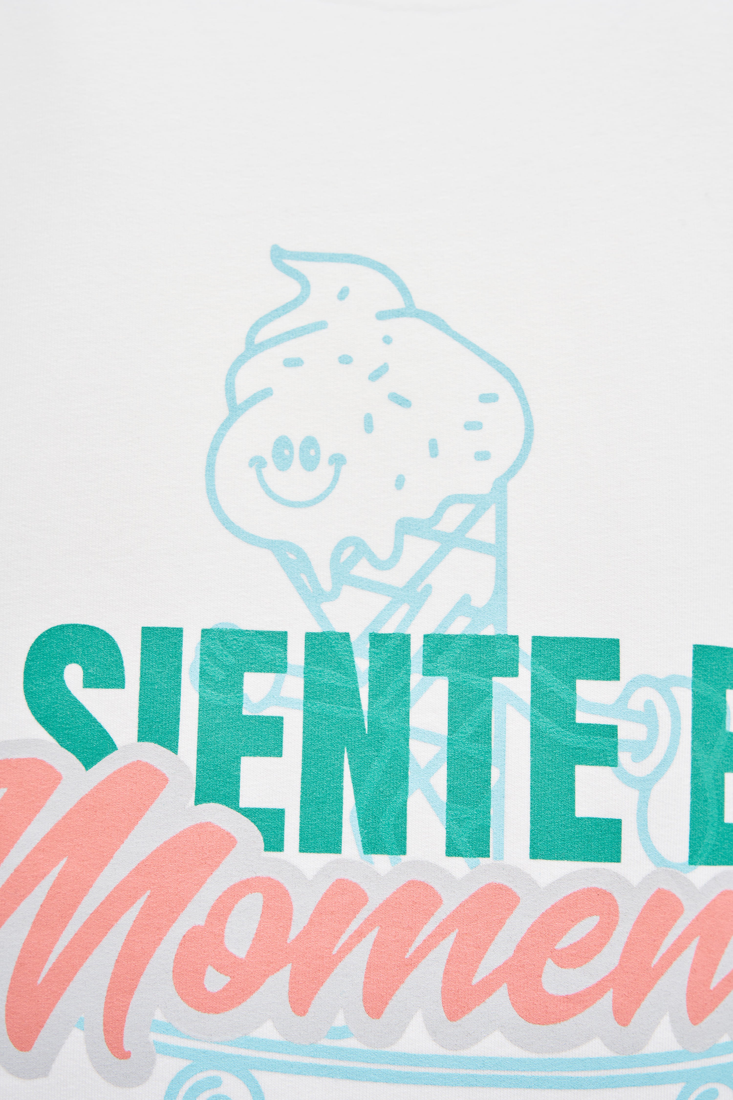 Siente El Momento Ekru Oversize Tshirt