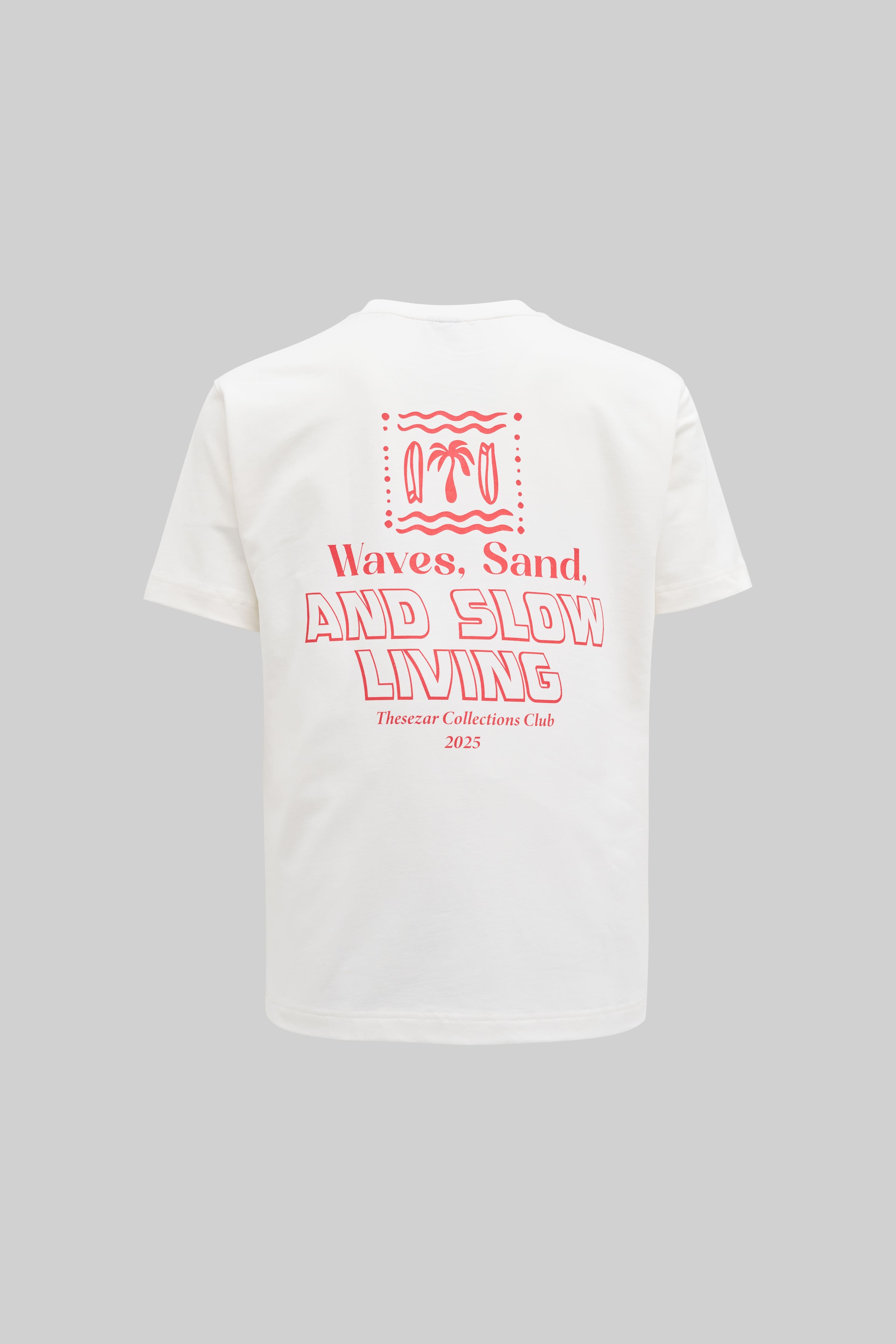 Waves and Sand Ekru Oversize Tshirt