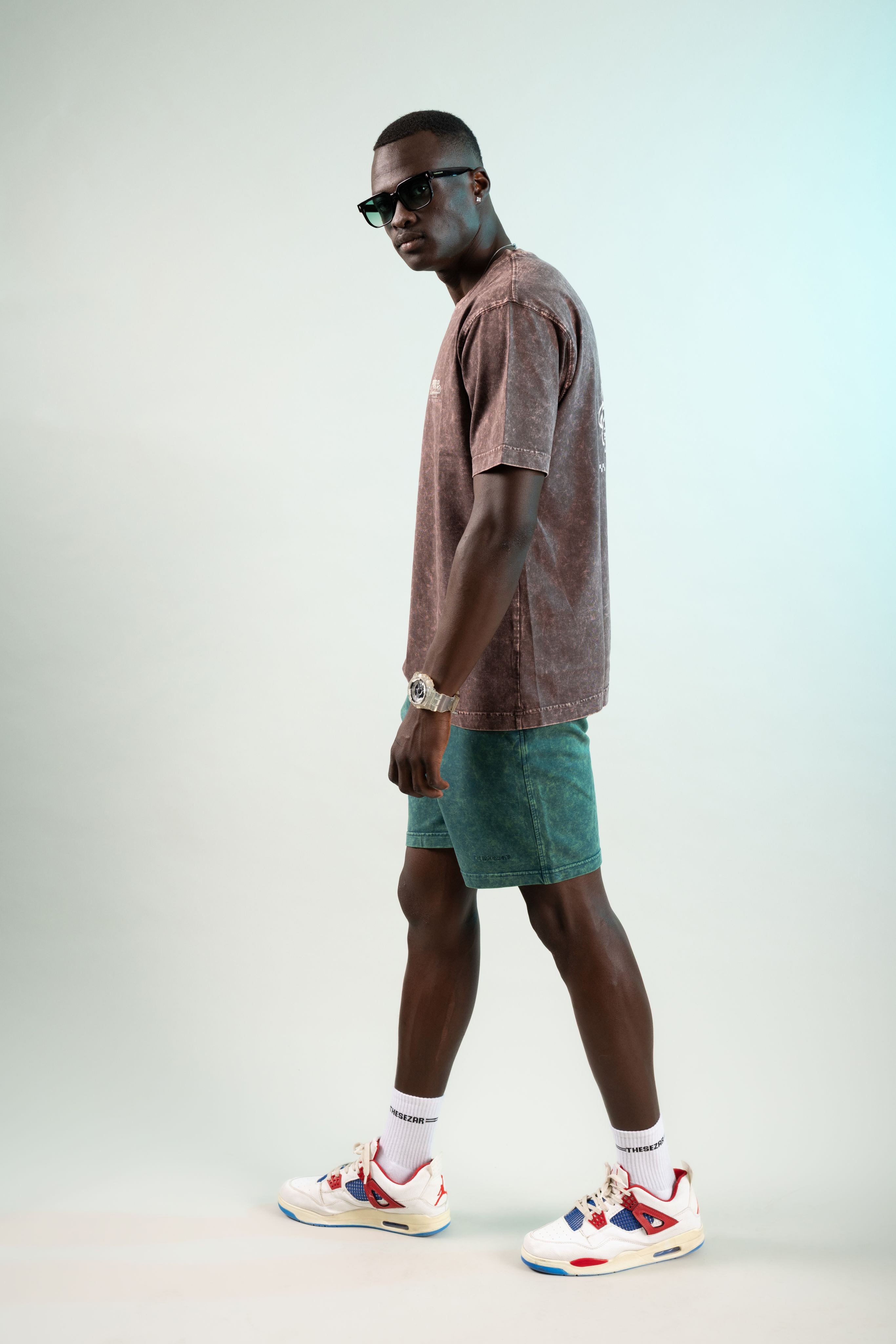 Siente El Momento Oak Coffee Yıkamalı Oversize Tshirt