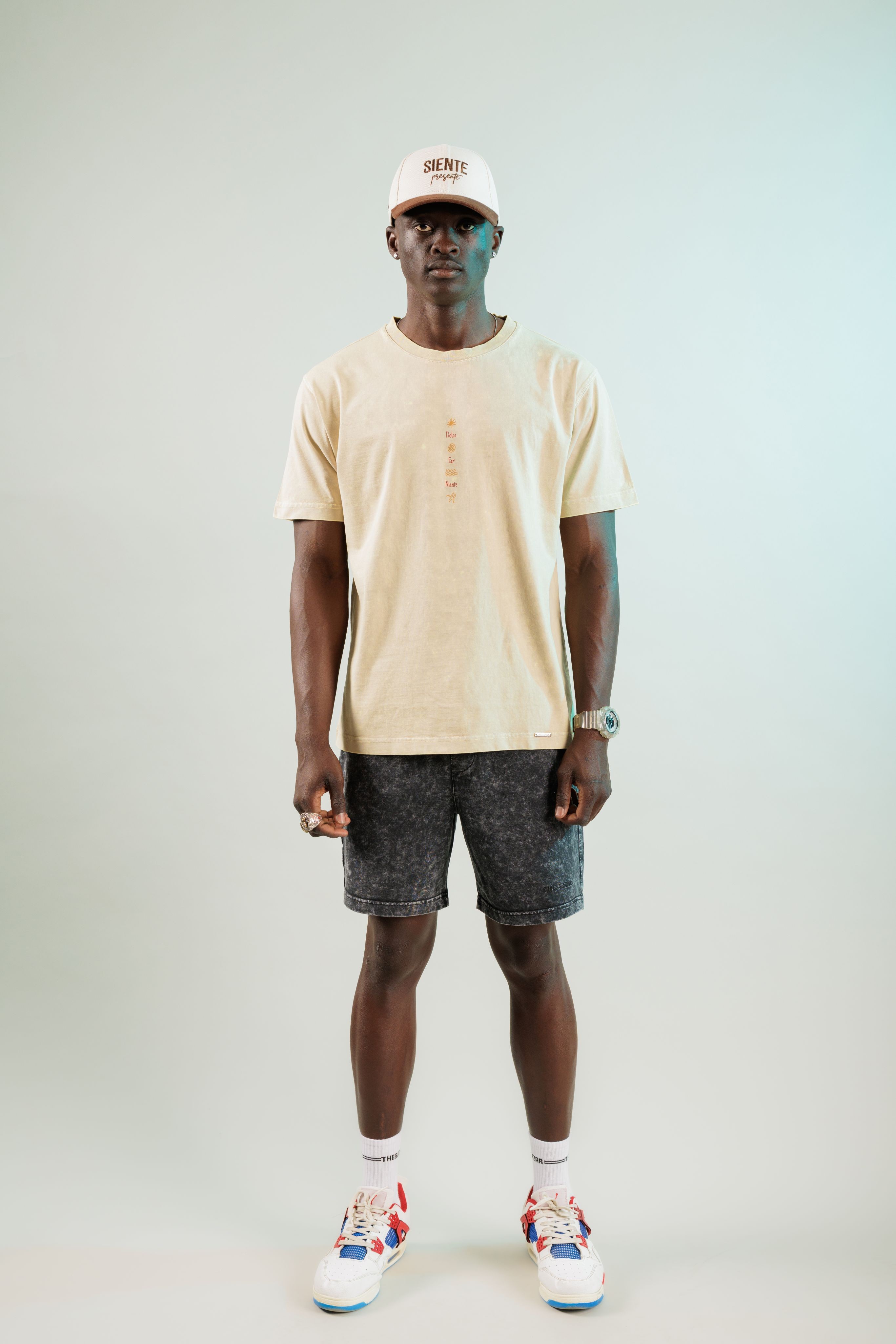 Dolce Far Niente Soft Bej Yıkamalı Oversize Tshirt