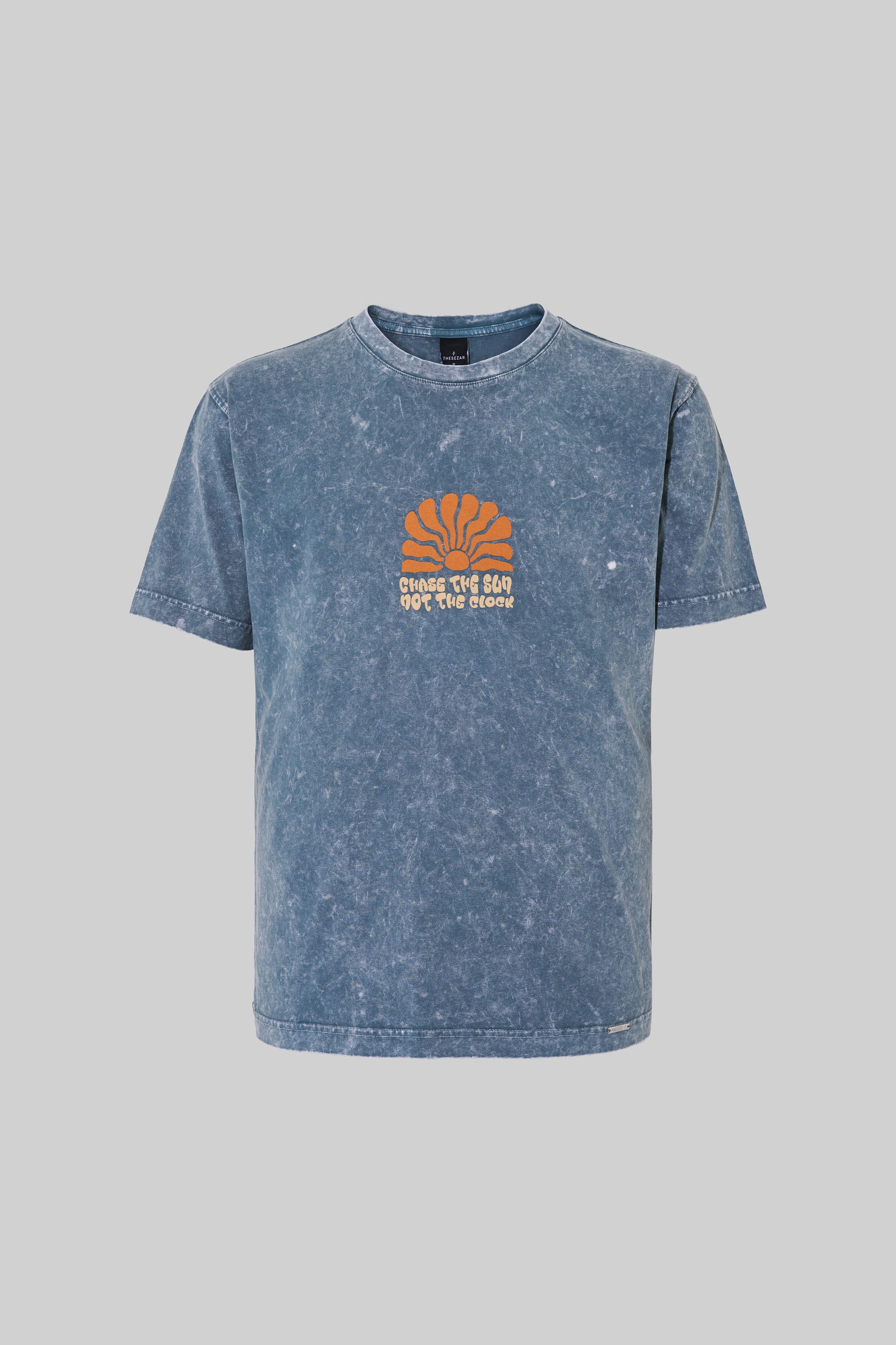Chase The Sun Antrasit Yıkamalı Oversize Tshirt