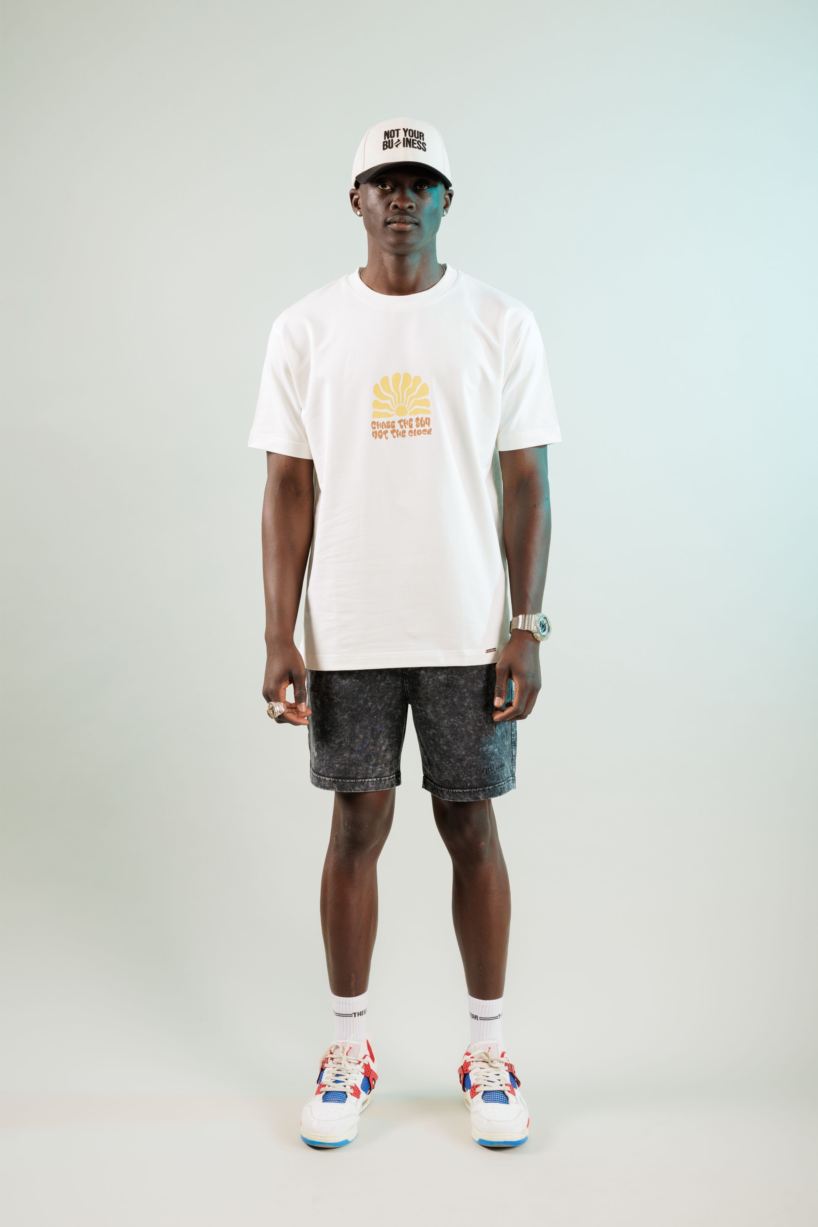 Chase The Sun Ekru Oversize Tshirt