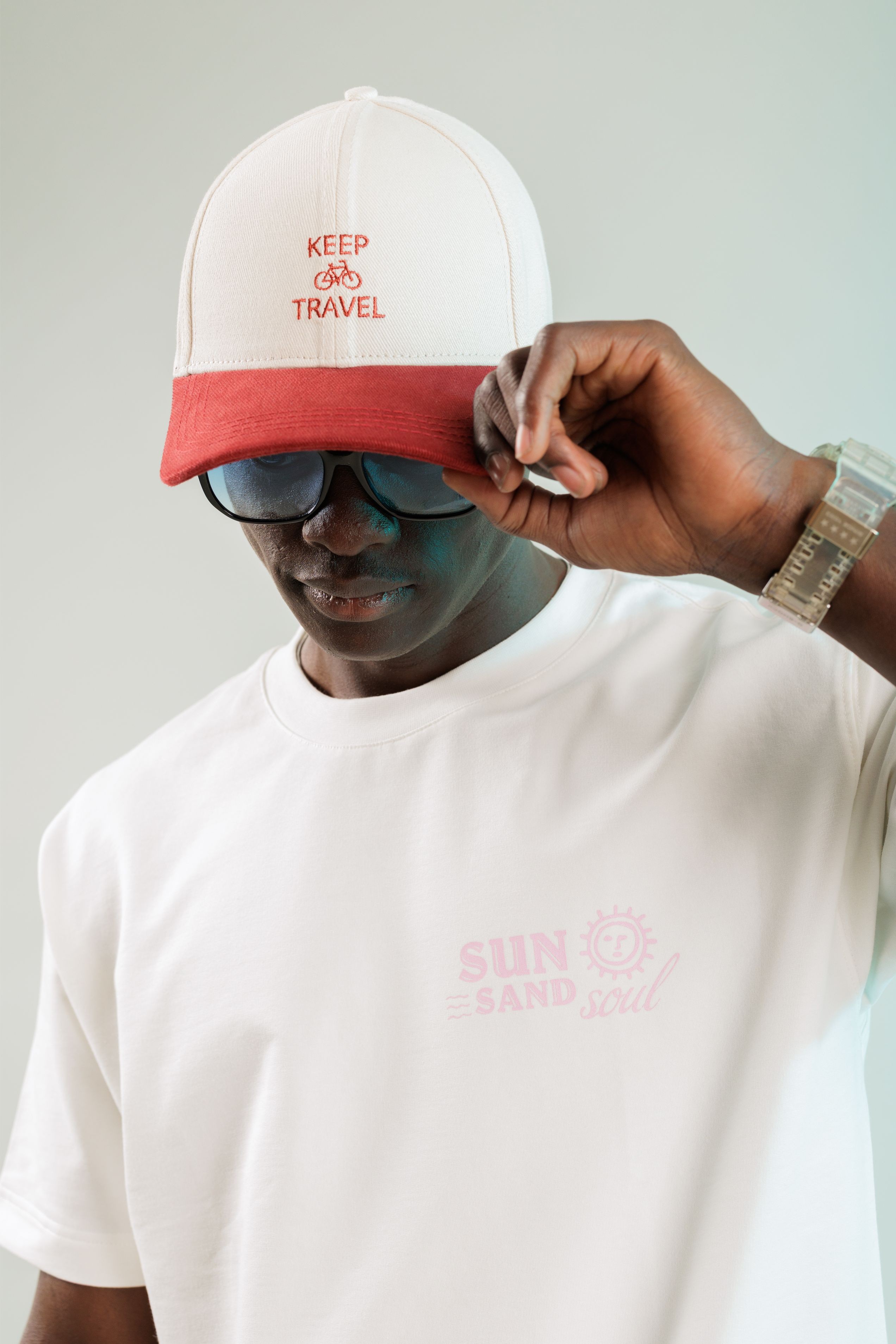 Sun Sand Soul Ekru Oversize Tshirt