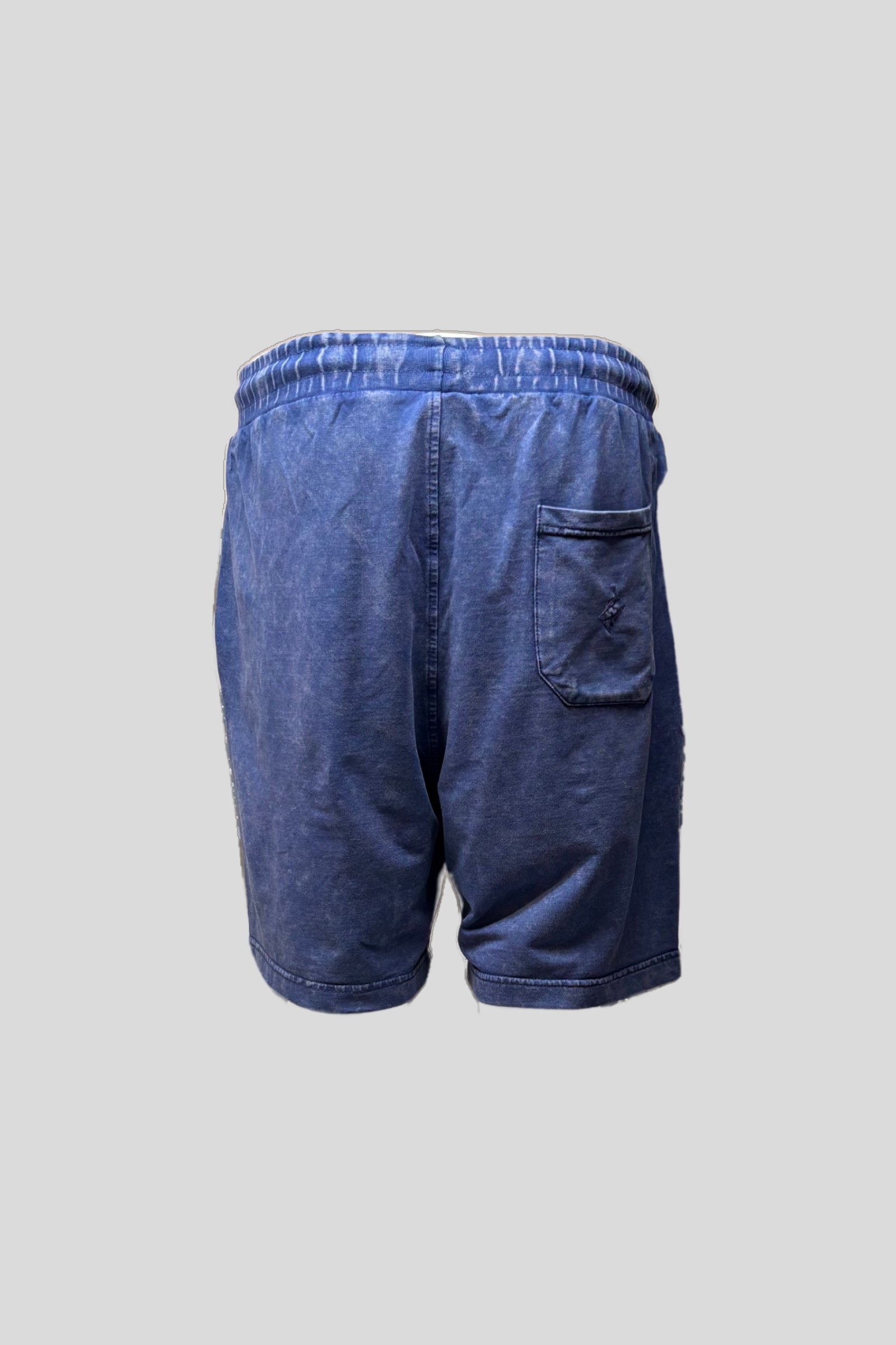  Midnight Blue Yıkamalı Relax Fit Şort