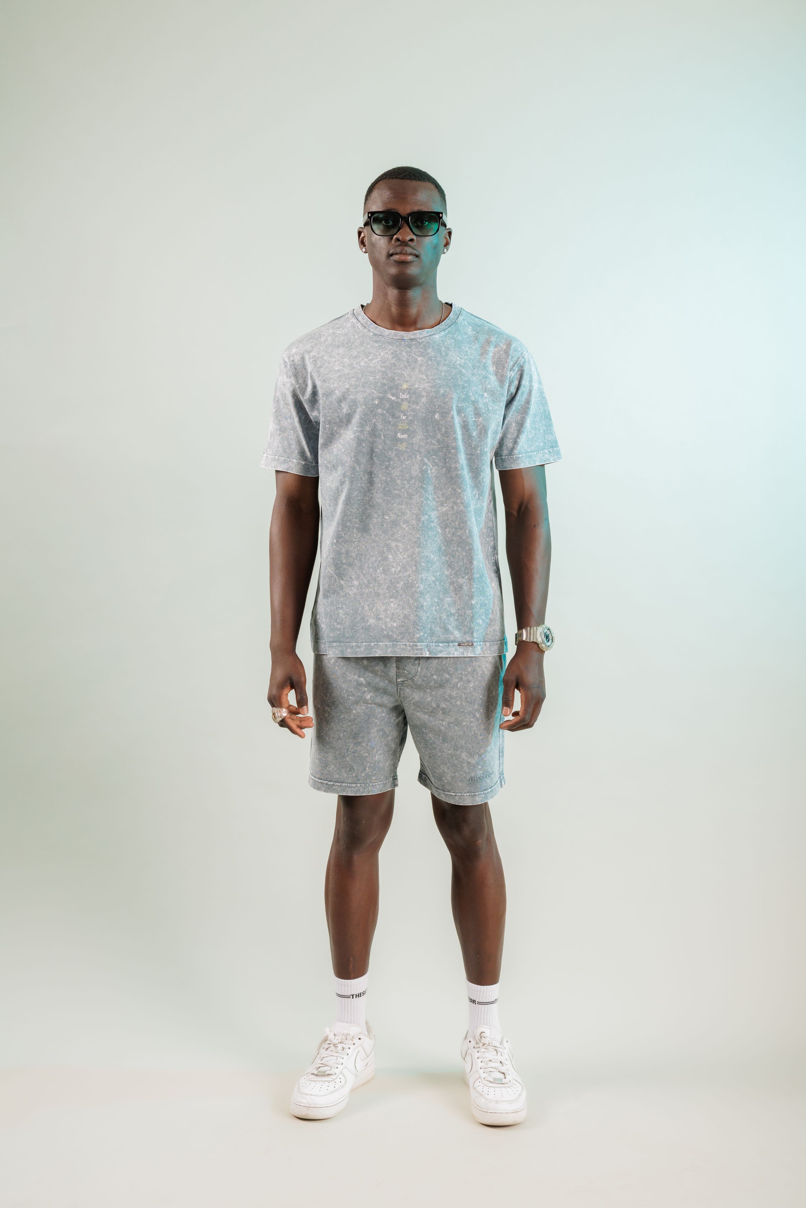 Dolce Far Niente Antrasit Yıkamalı Oversize Tshirt