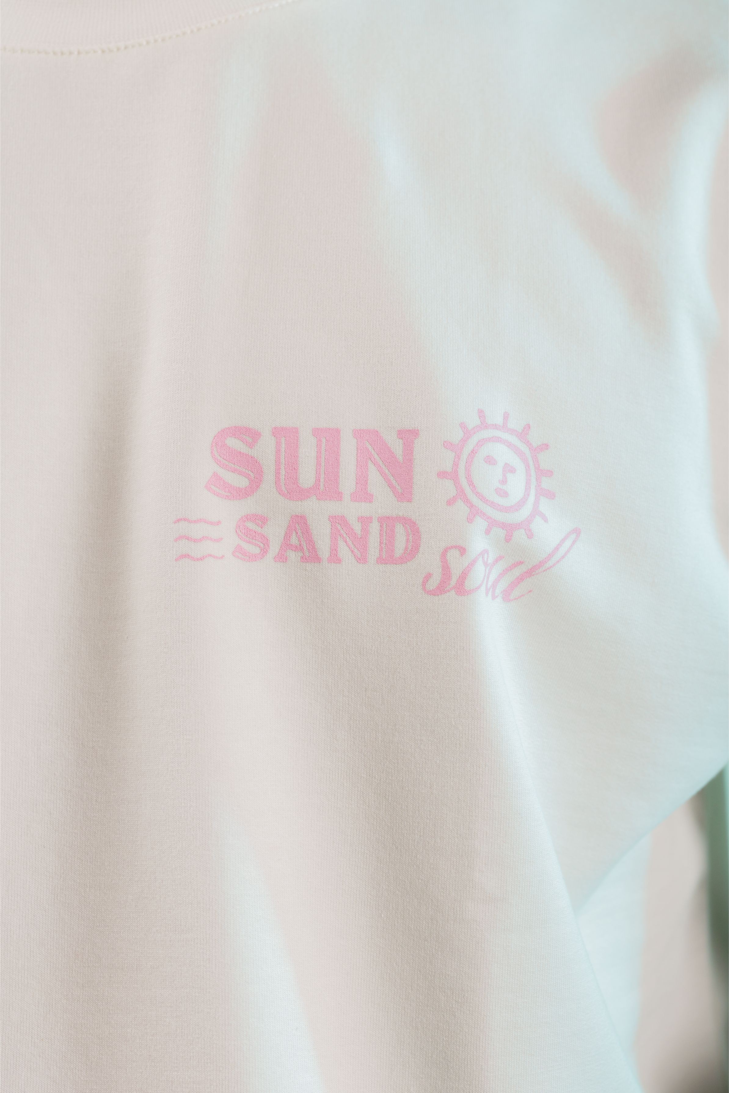 Sun Sand Soul Ekru Oversize Tshirt