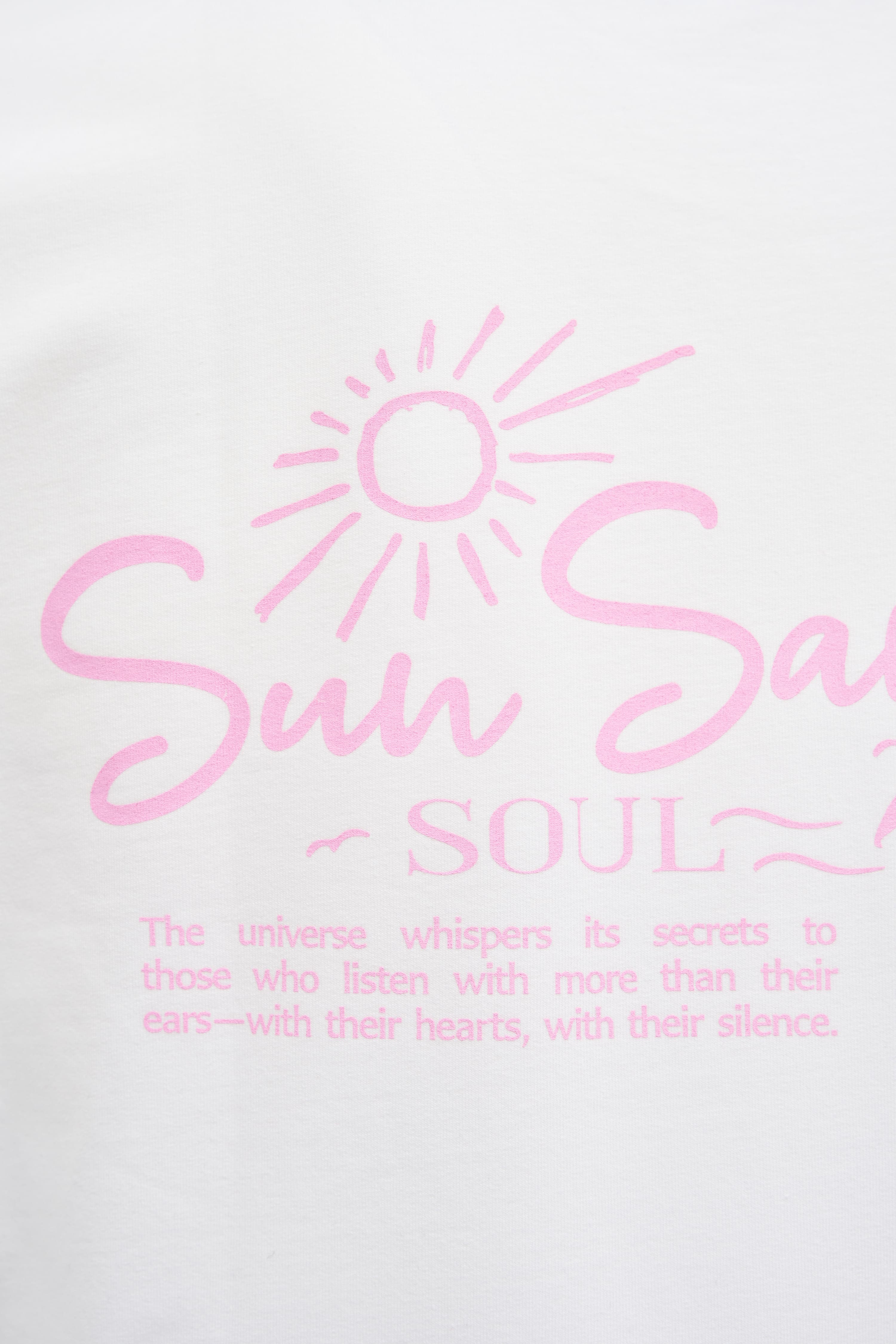Sun Sand Soul Ekru Oversize Tshirt