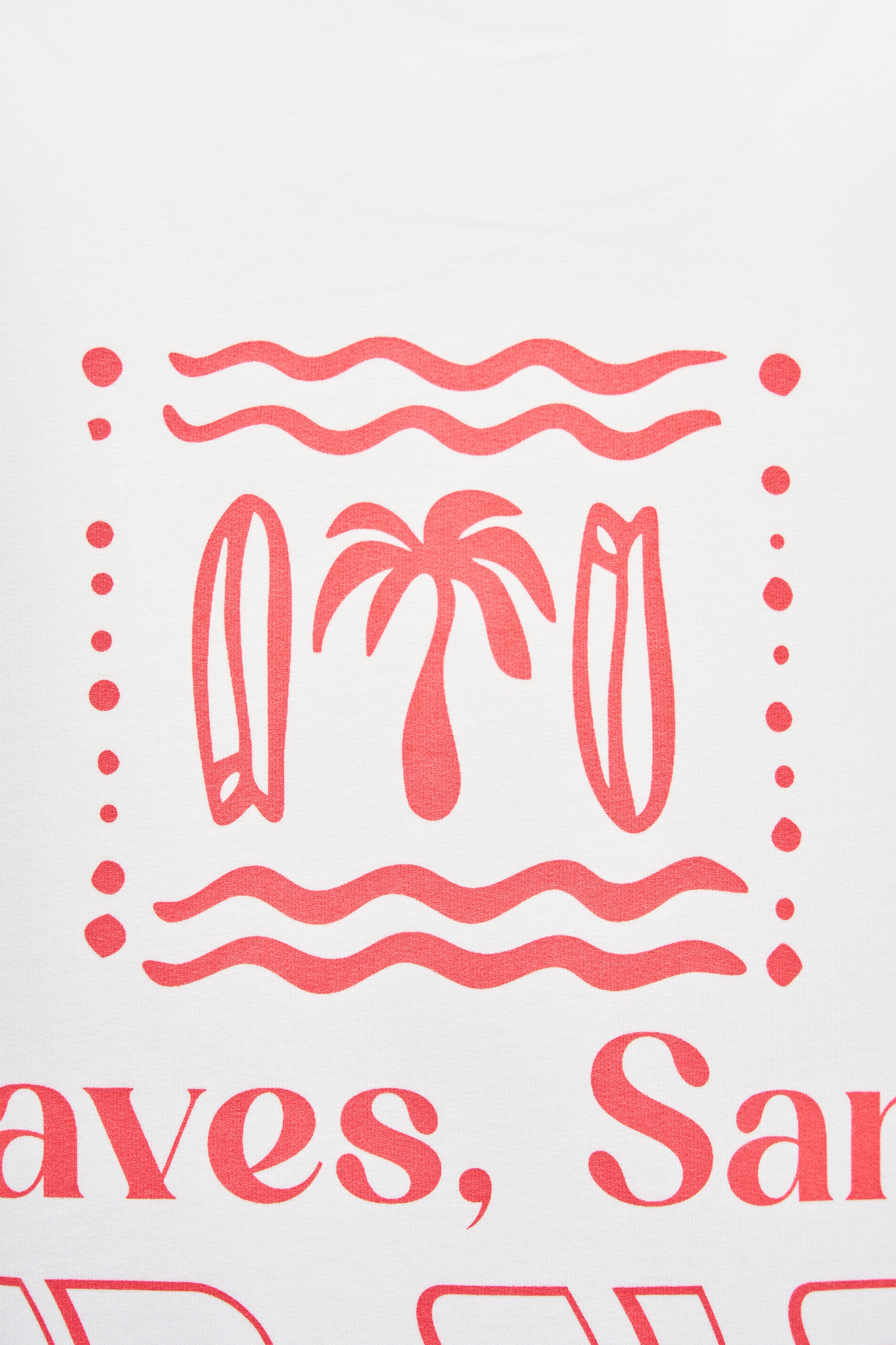 Waves and Sand Ekru Oversize Tshirt