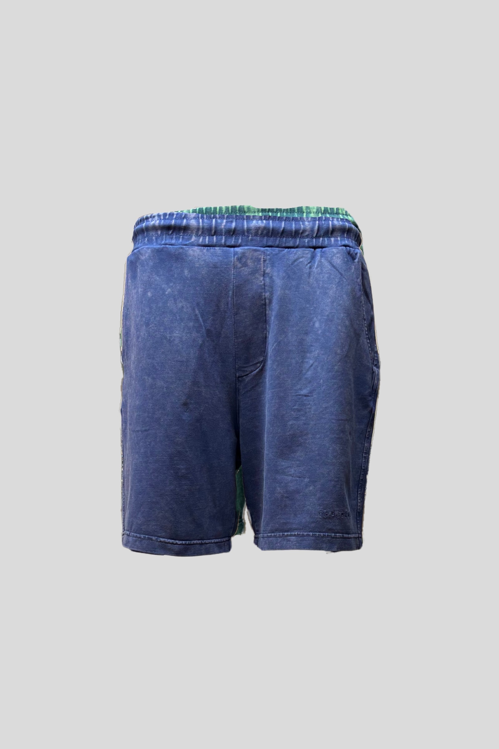  Midnight Blue Yıkamalı Relax Fit Şort