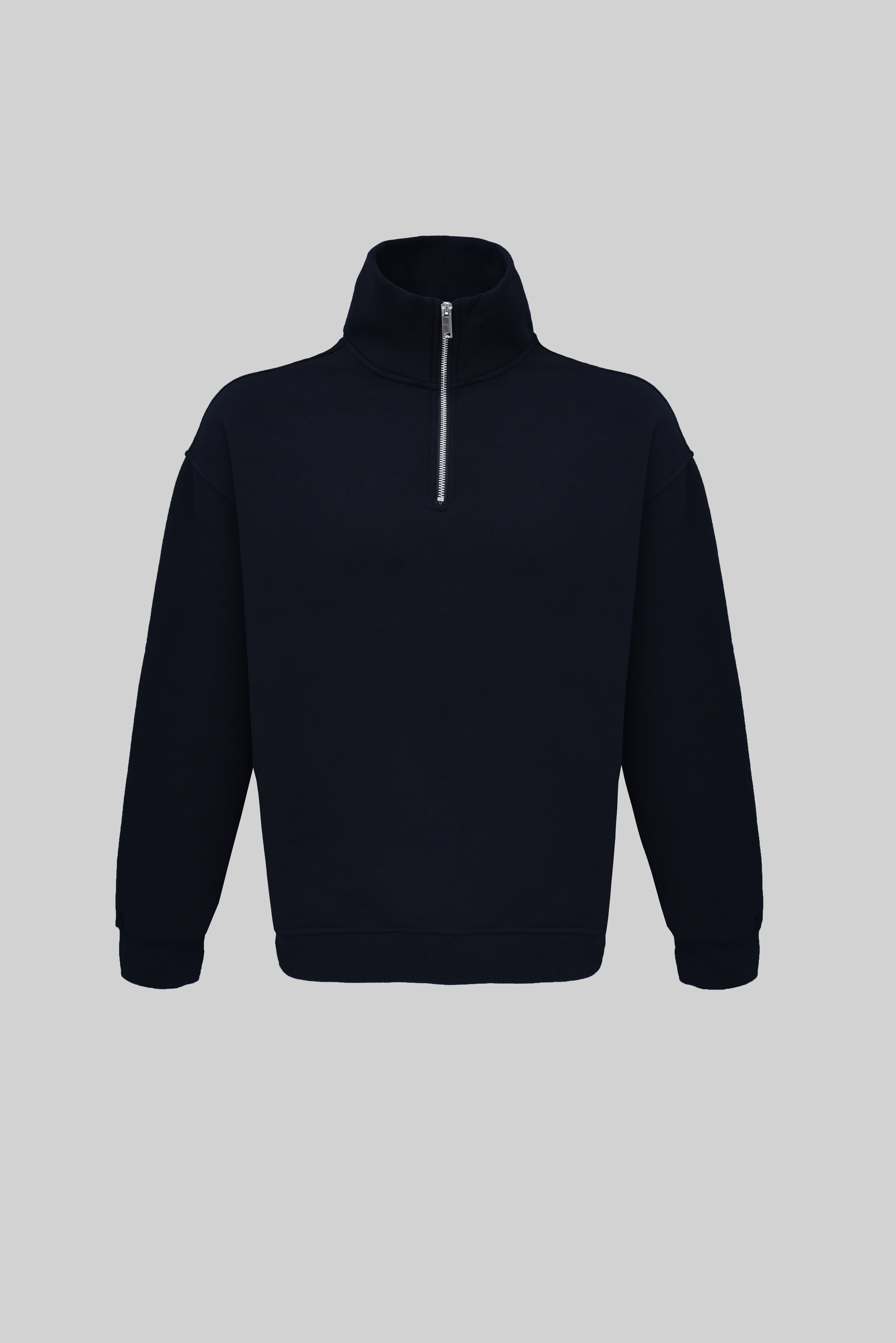 Half Zip Sweatshirt Siyah