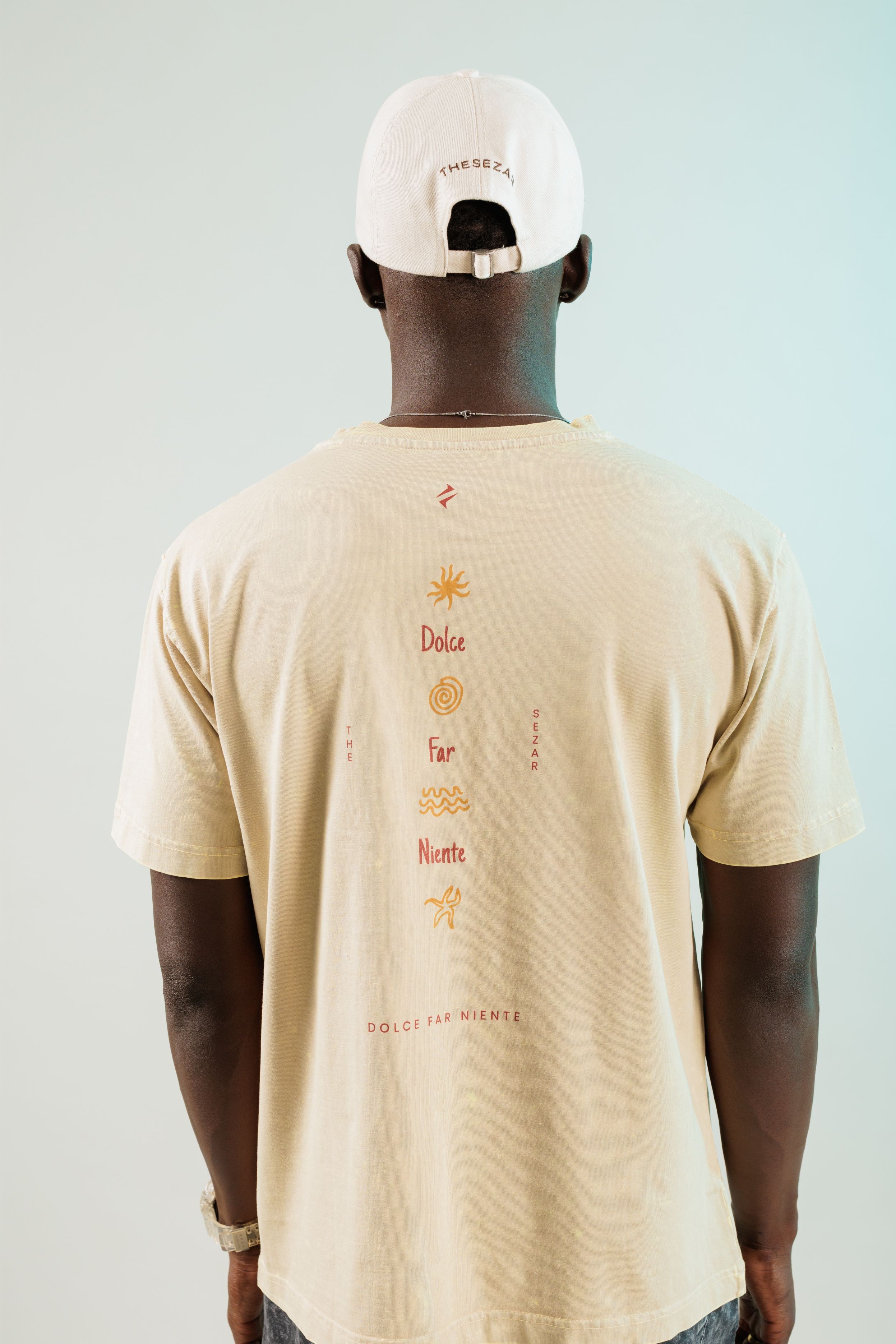 Dolce Far Niente Soft Bej Yıkamalı Oversize Tshirt
