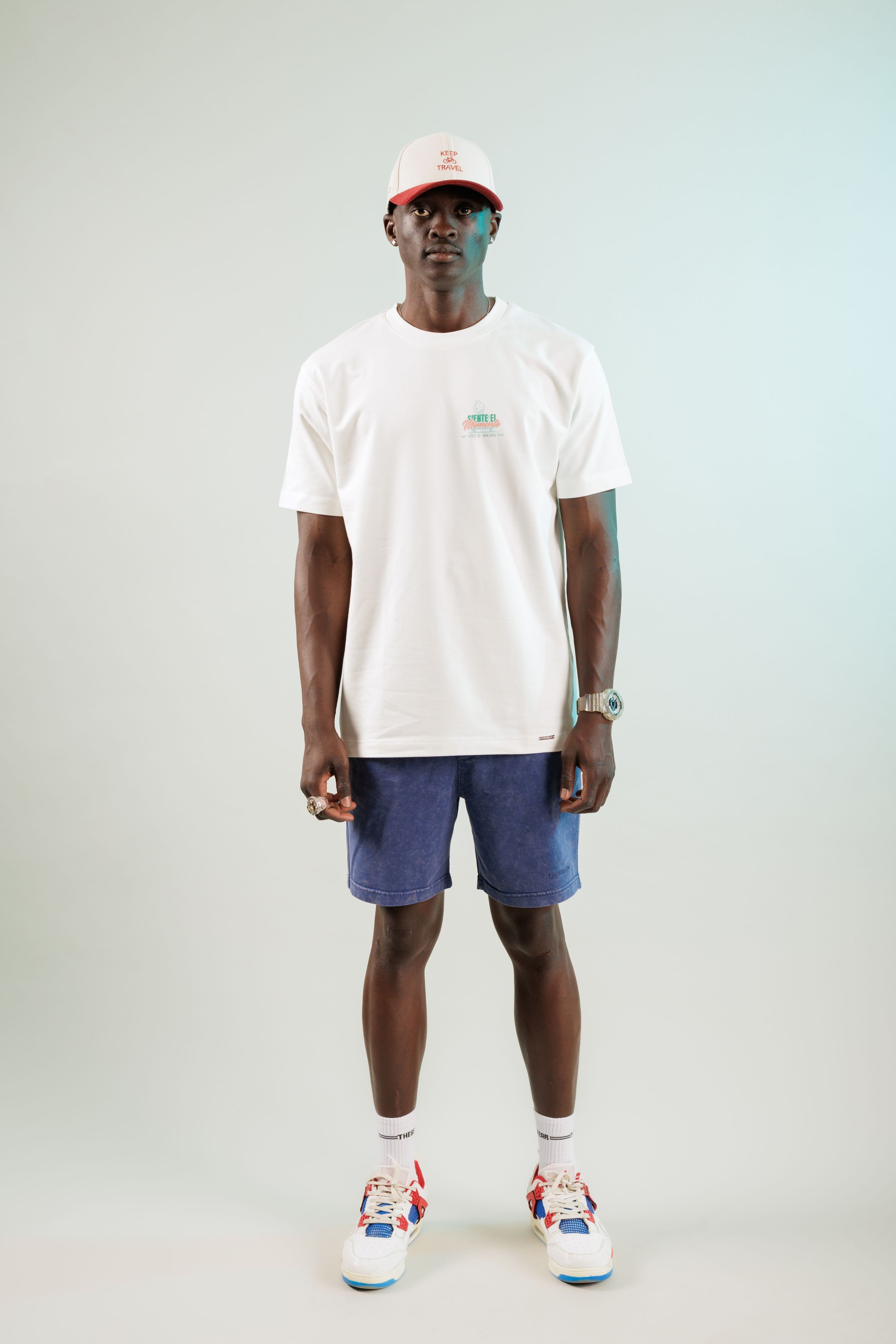 Siente El Momento Ekru Oversize Tshirt