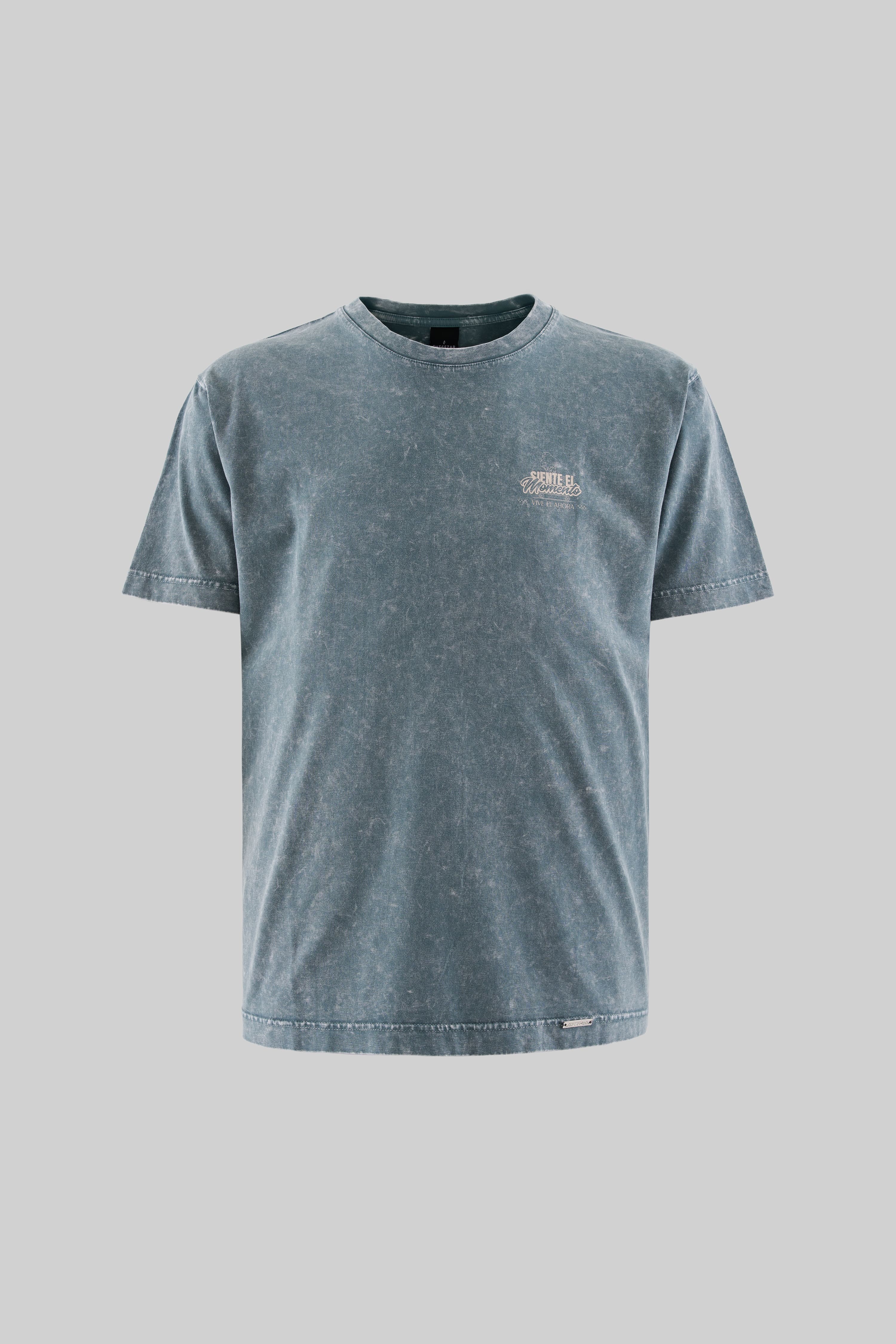 Siente El Momento Antrasit Yıkamalı Oversize Tshirt