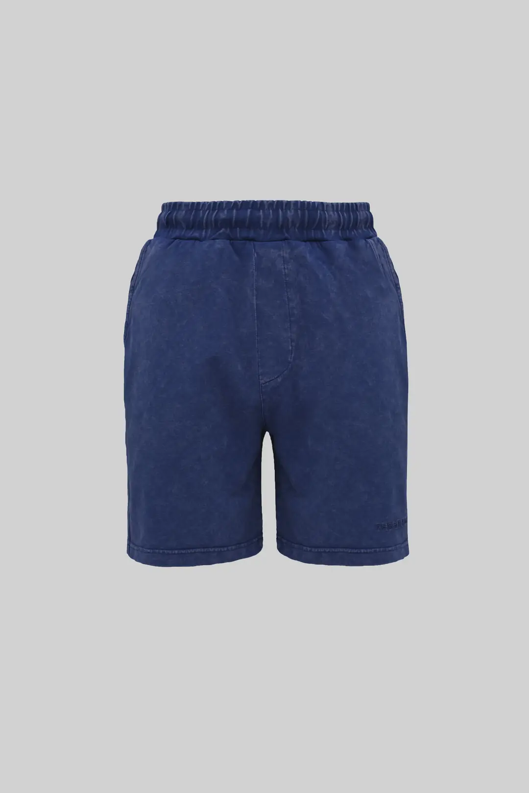 Midnight Blue Yıkamalı Relax Fit Şort
