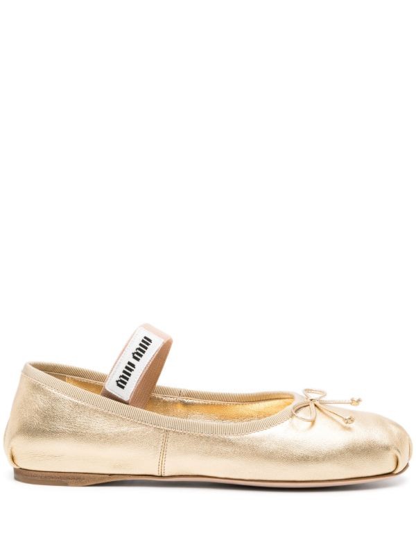  Miu Miu appliqué-logo flatform sandals