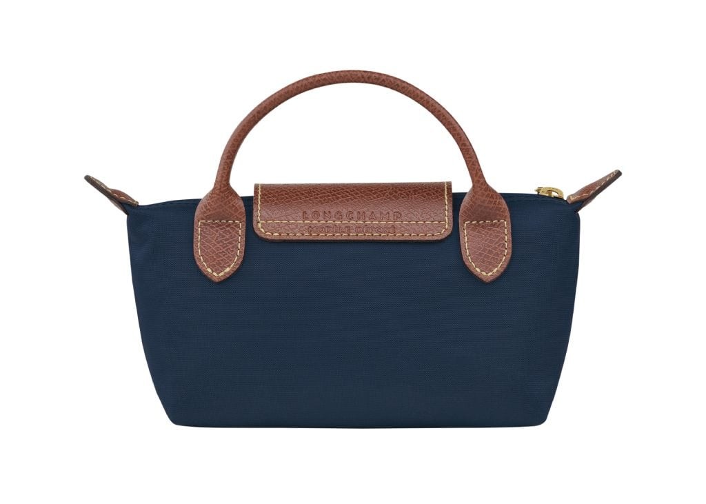 Longchamp Le Pliage Original Pouch With Handle Paper Navy