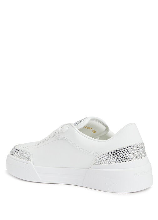 Dolce & Gabbana Rhinestone-Embellished Leather Sneaker