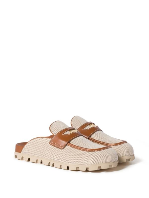 Miu Miu canvas mules
