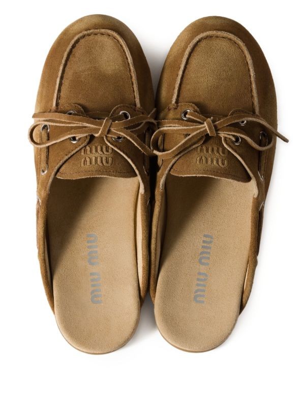 Miu Miu Faded suede mules