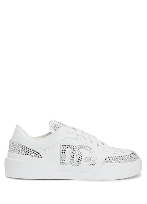 Dolce & Gabbana Rhinestone-Embellished Leather Sneaker